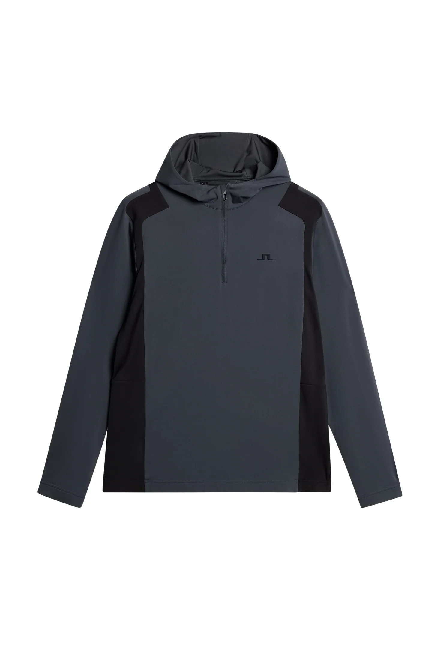 Lukas Quarter Zip Hood / Asphalt