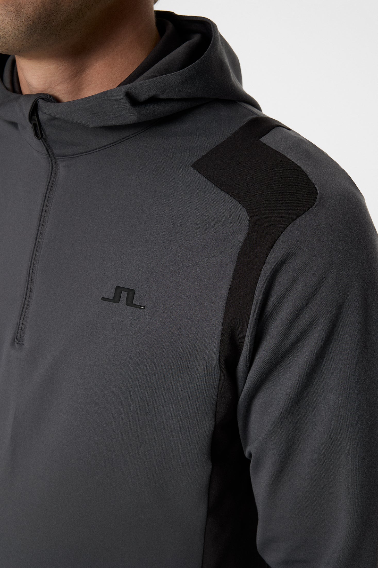 Lukas Quarter Zip Hood / Asphalt - Image 6