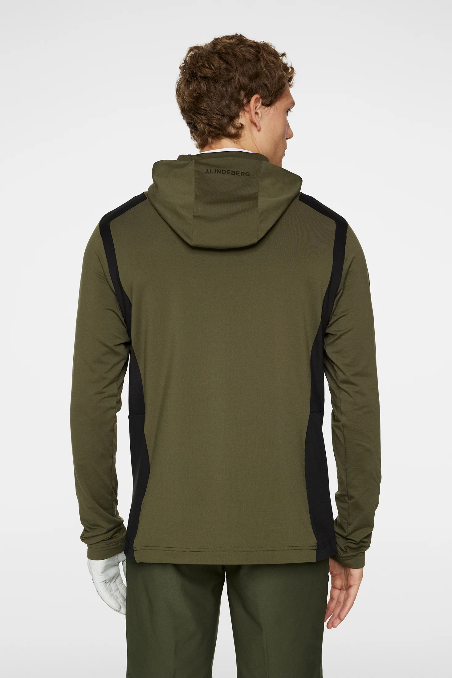 Lukas Quarter Zip Hood / Forest Green - Image 3