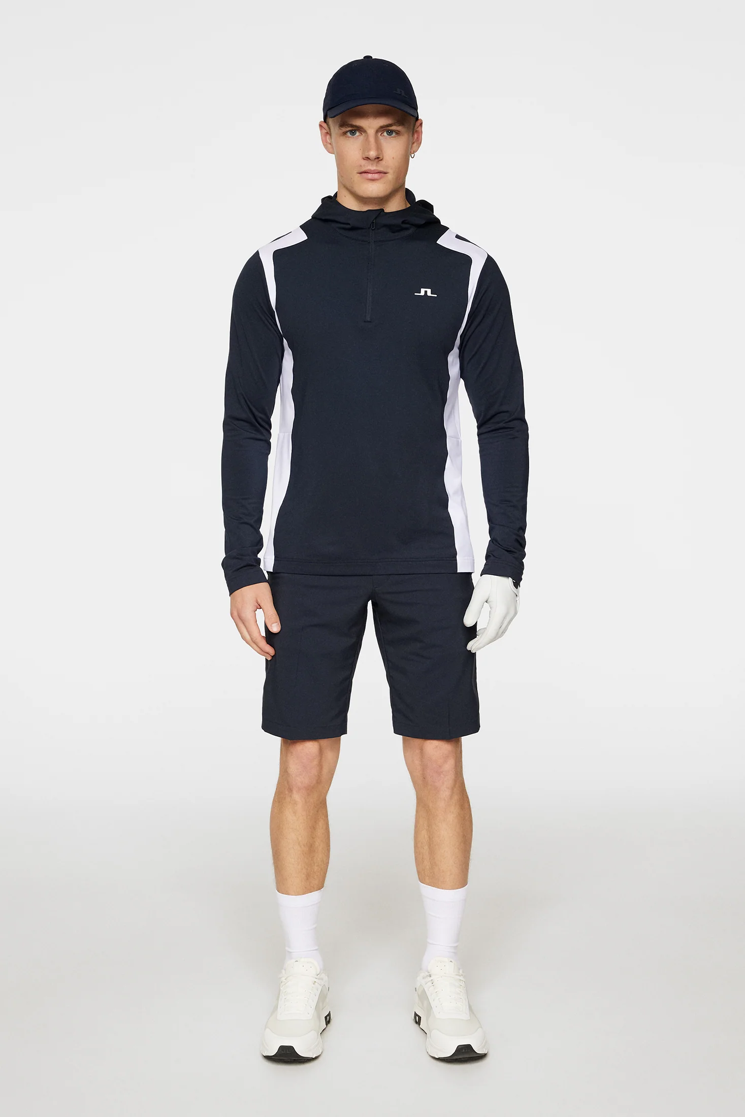 Lukas Quarter Zip Hood / JL Navy - Image 4