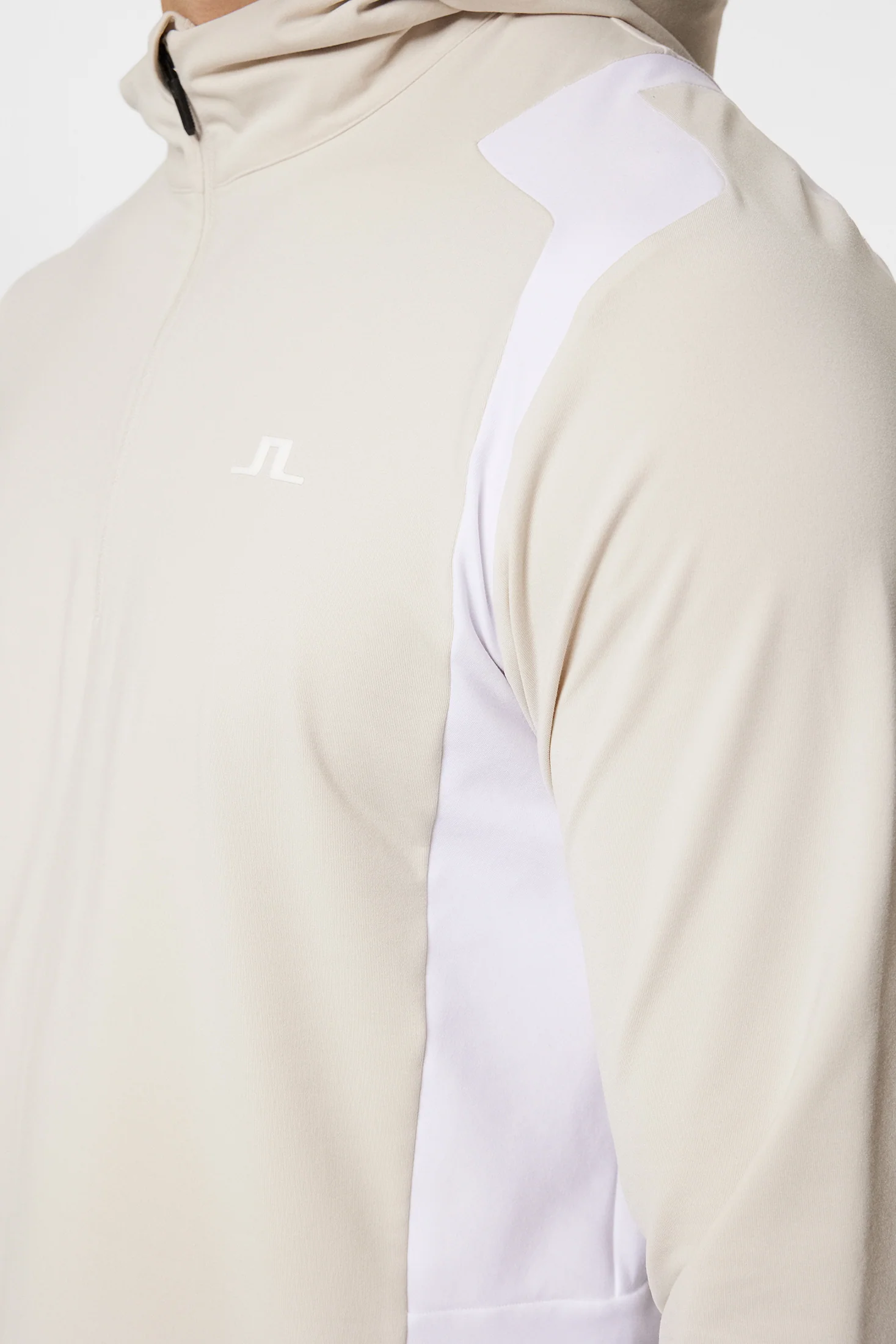 Lukas Quarter Zip Hood / Moonbeam - Image 6