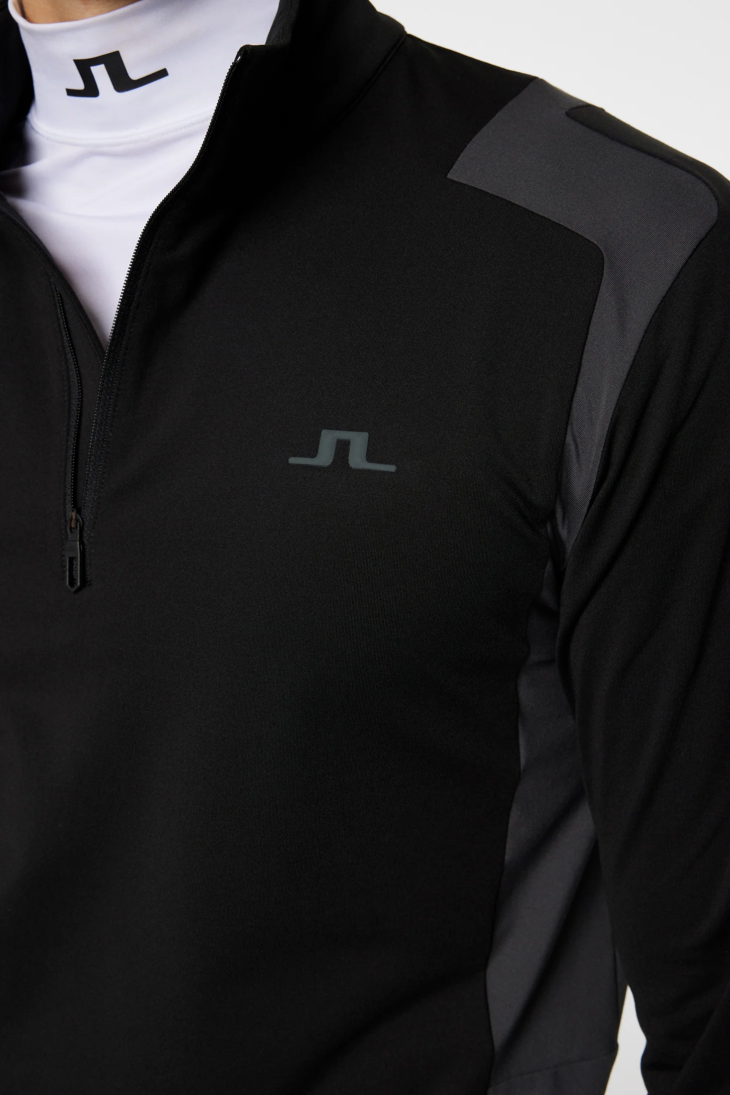 Lukas Quarter Zip Mid Layer / Black - Image 6