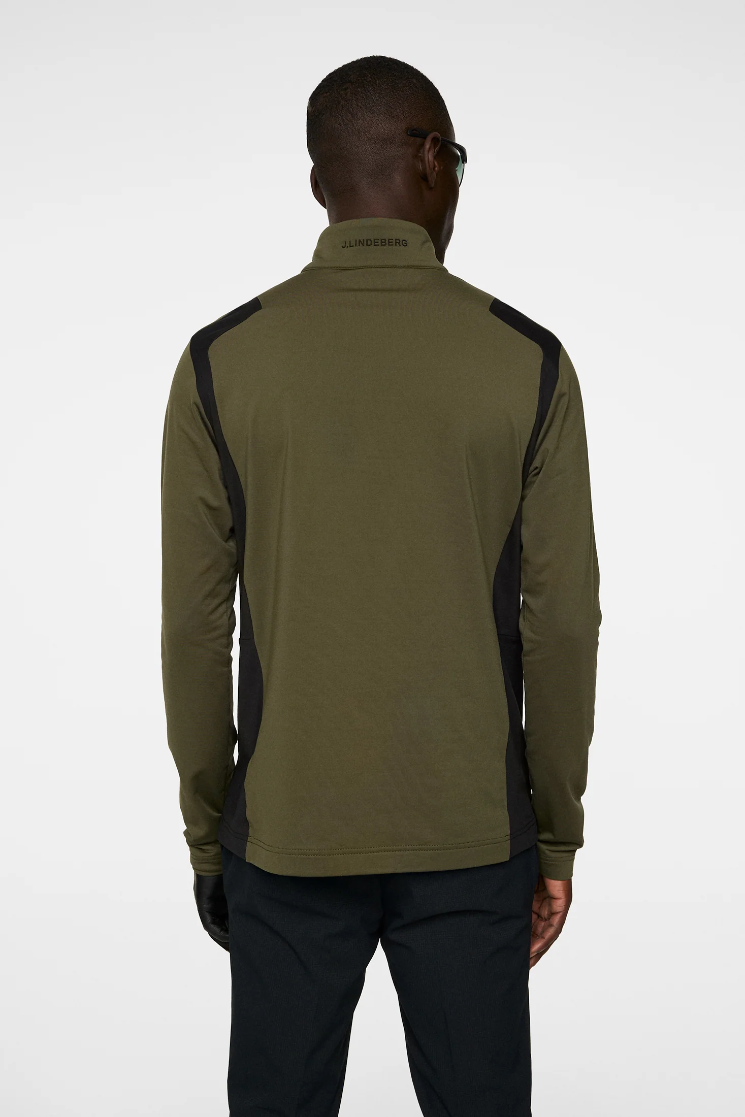 Lukas Quarter Zip Mid Layer / Forest Green - Image 3