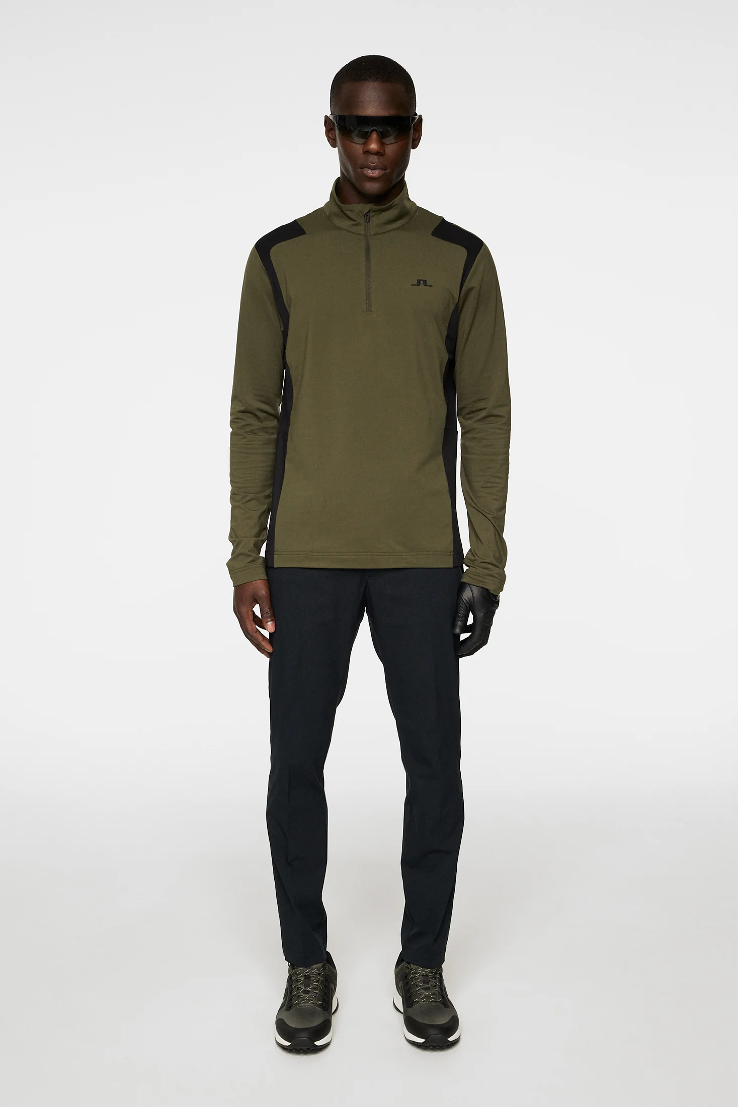 Lukas Quarter Zip Mid Layer / Forest Green - Image 4