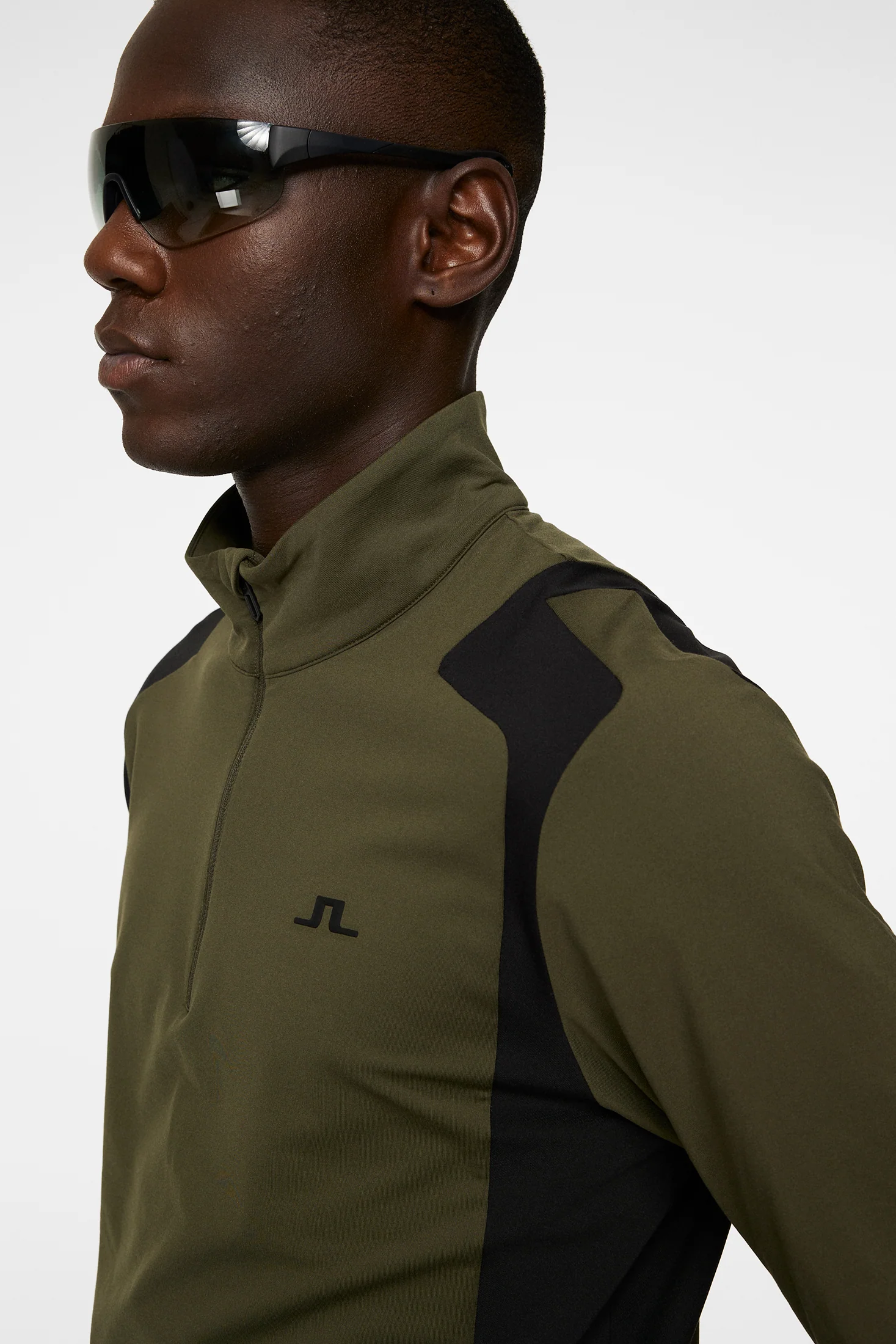 Lukas Quarter Zip Mid Layer / Forest Green - Image 5