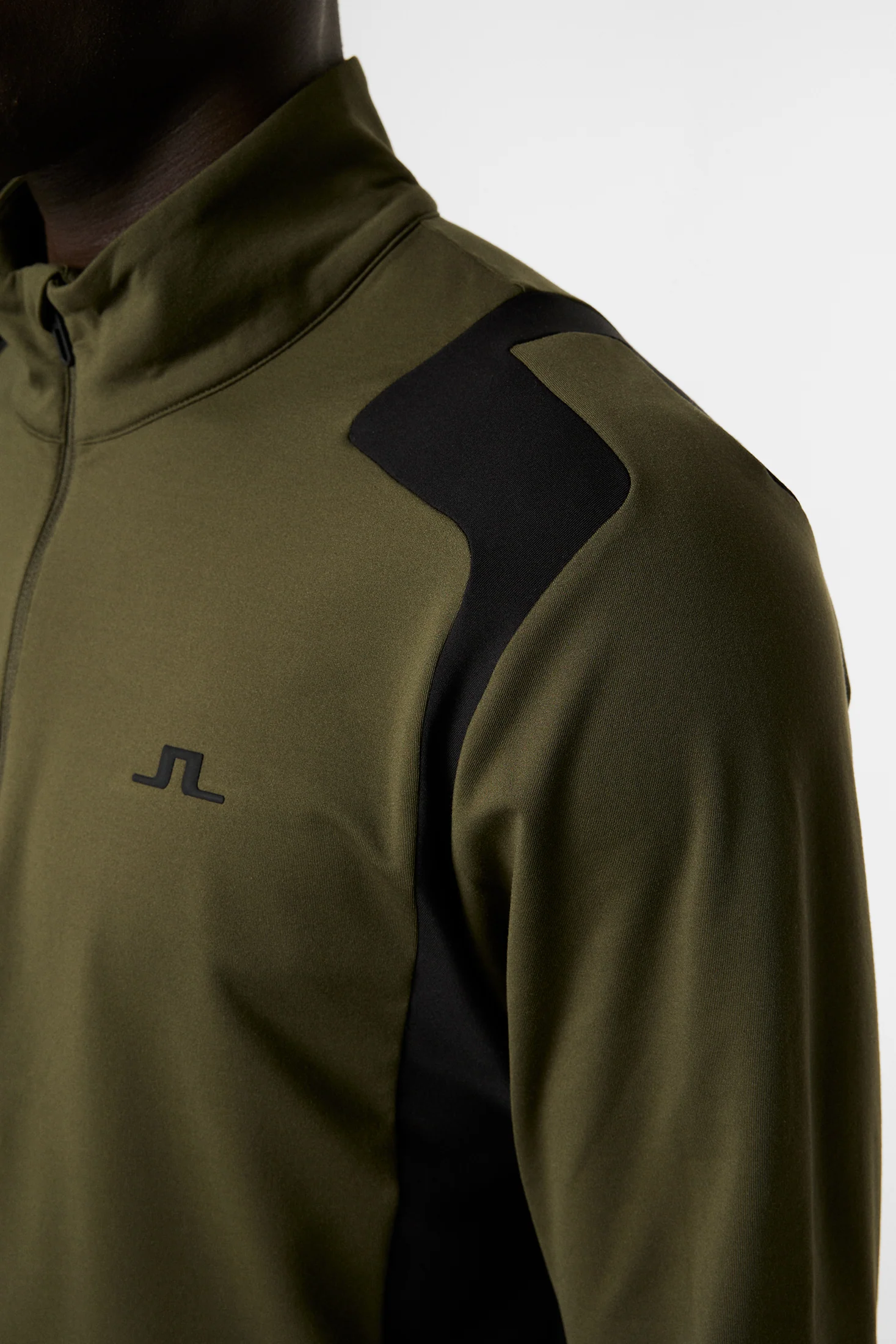 Lukas Quarter Zip Mid Layer / Forest Green - Image 6