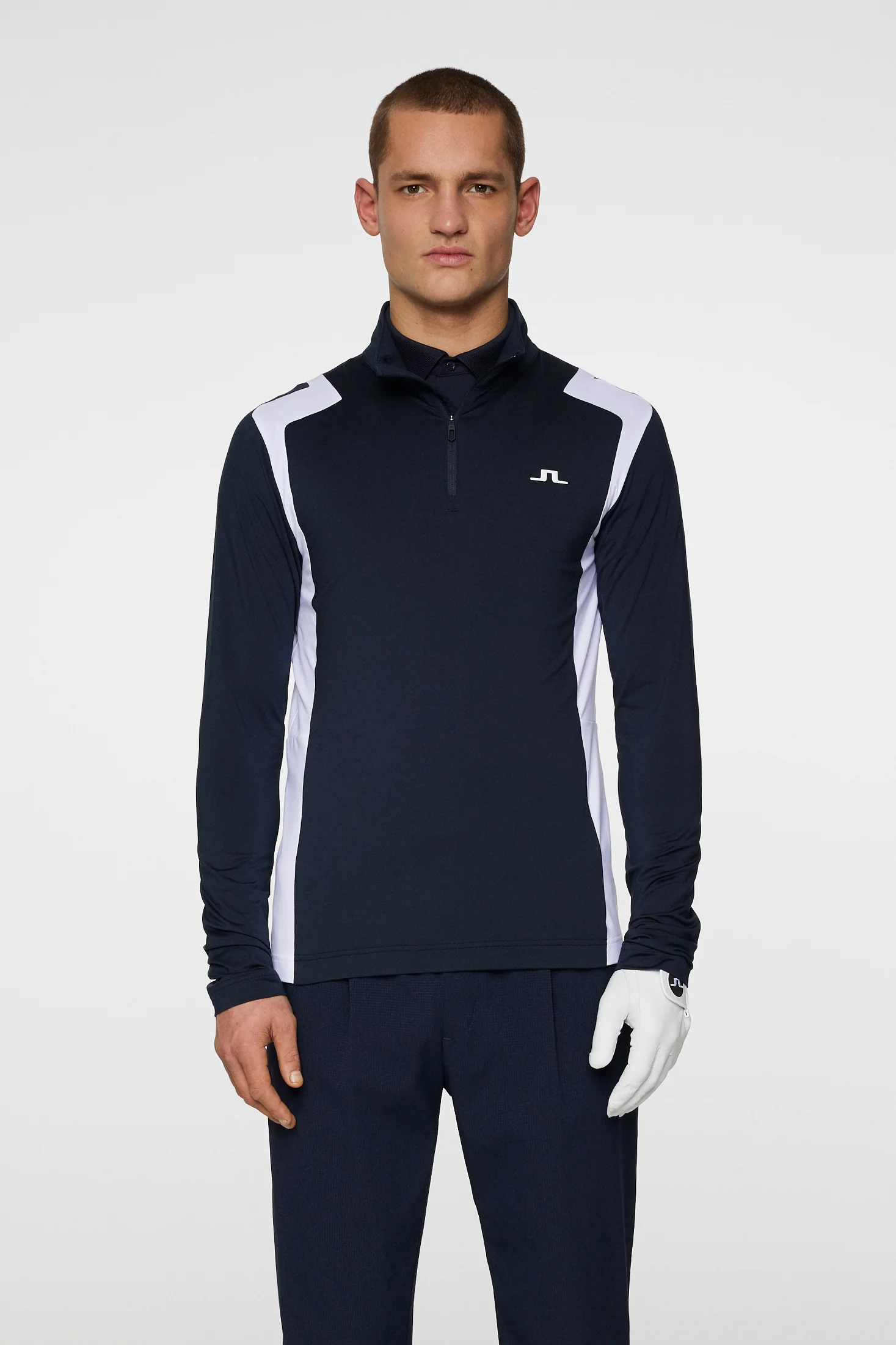 Lukas Quarter Zip Mid Layer / JL Navy - Image 2