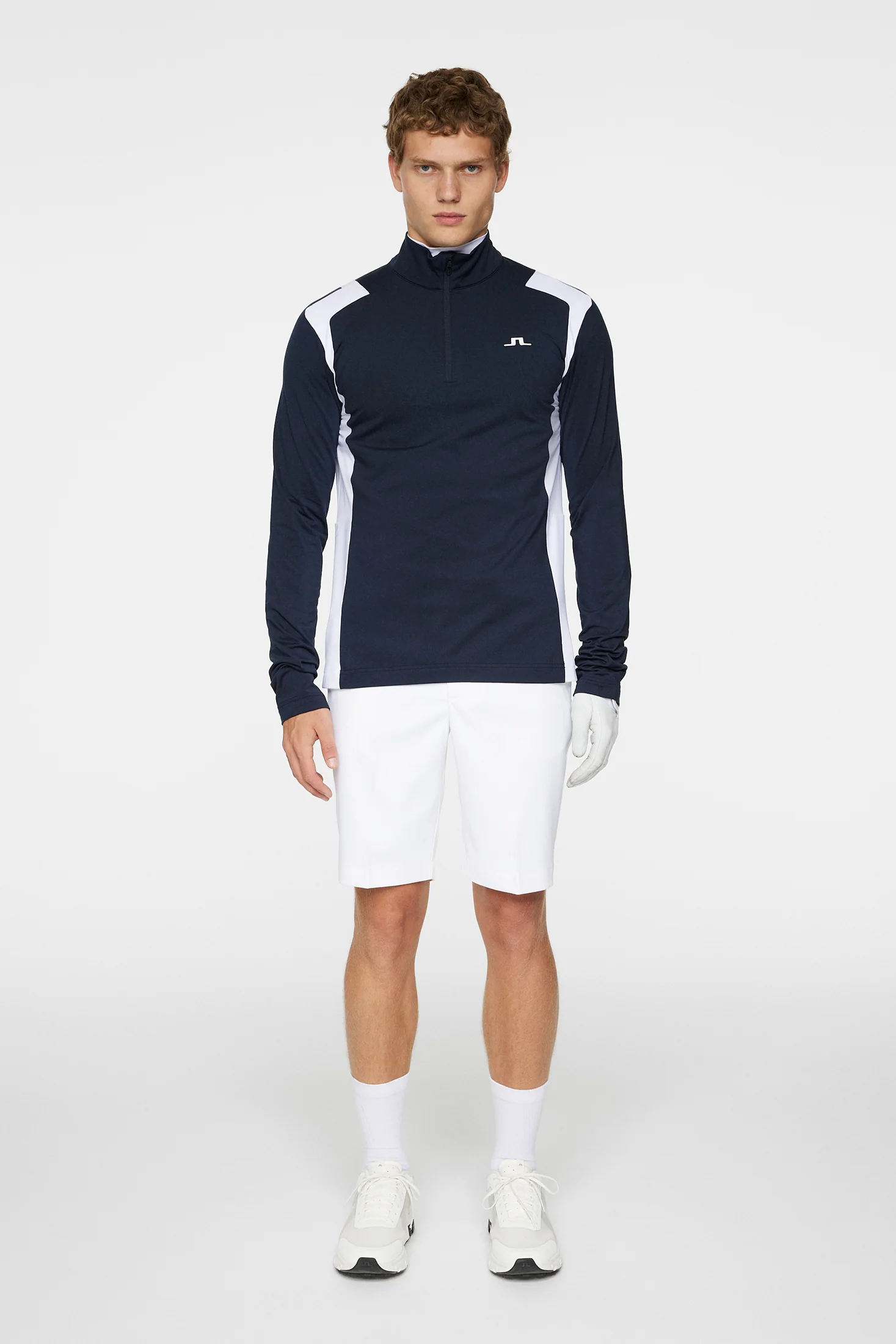 Lukas Quarter Zip Mid Layer / JL Navy - Image 4