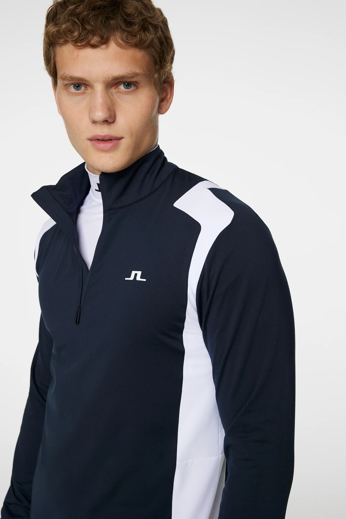 Lukas Quarter Zip Mid Layer / JL Navy - Image 5