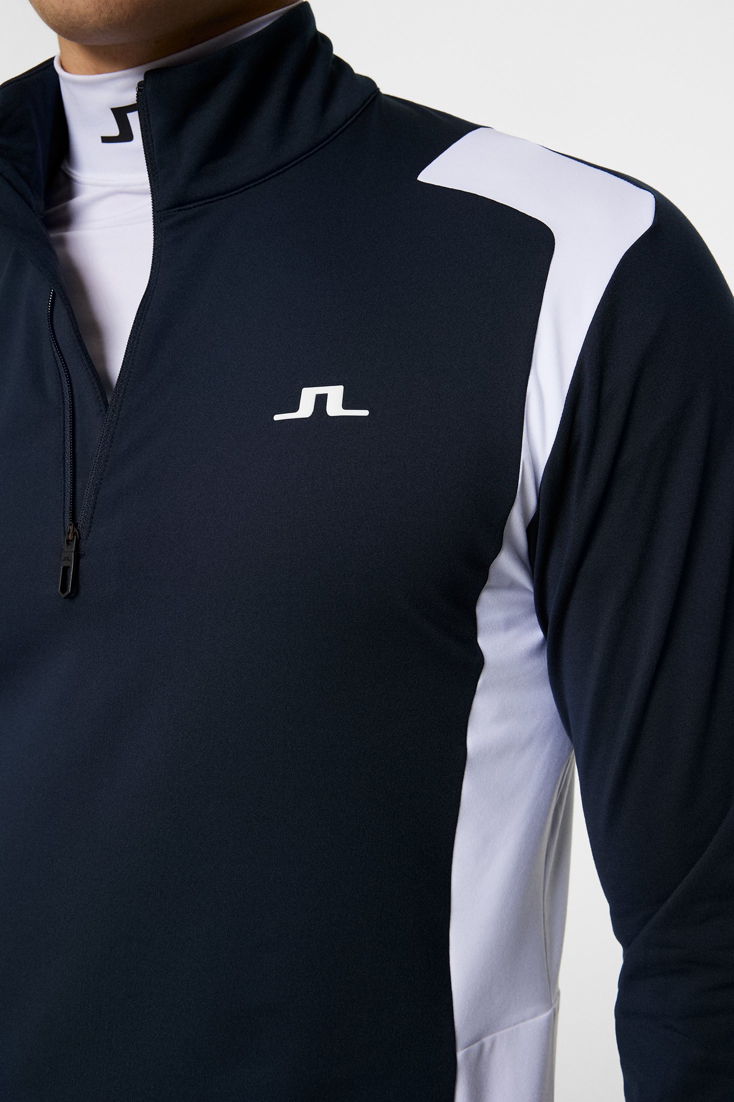 Lukas Quarter Zip Mid Layer / JL Navy - Image 6