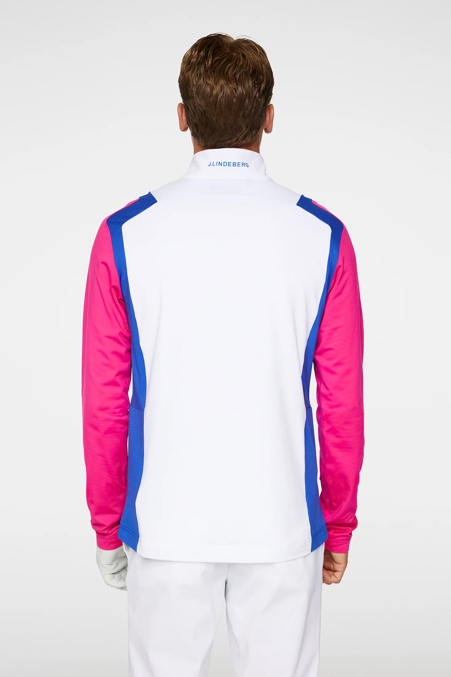 Lukas Quarter Zip Mid Layer / Pink Peacock - Image 3