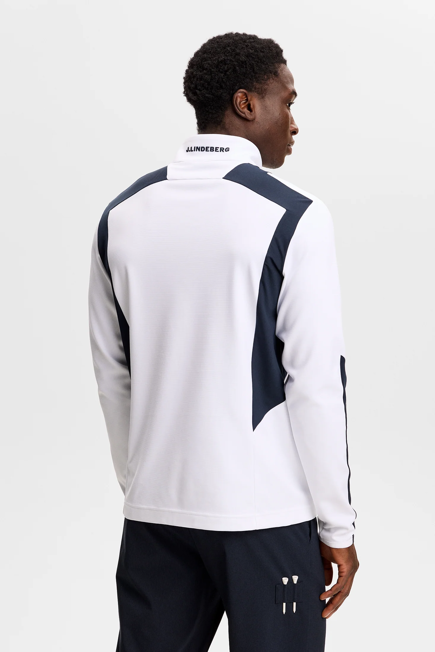 Lukas Quarter Zip Mid Layer / White - Image 4