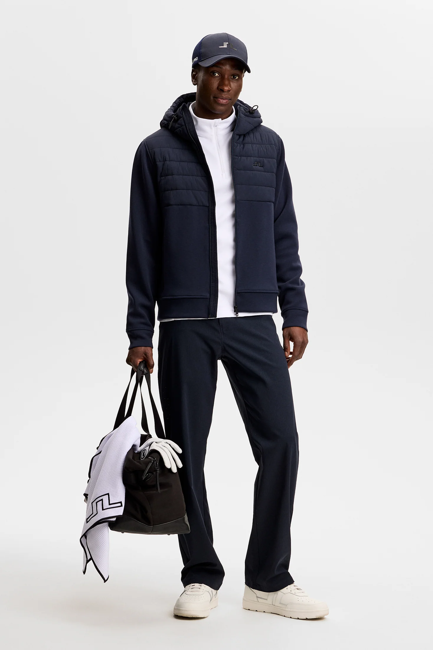 Lukas Quarter Zip Mid Layer / White - Image 5