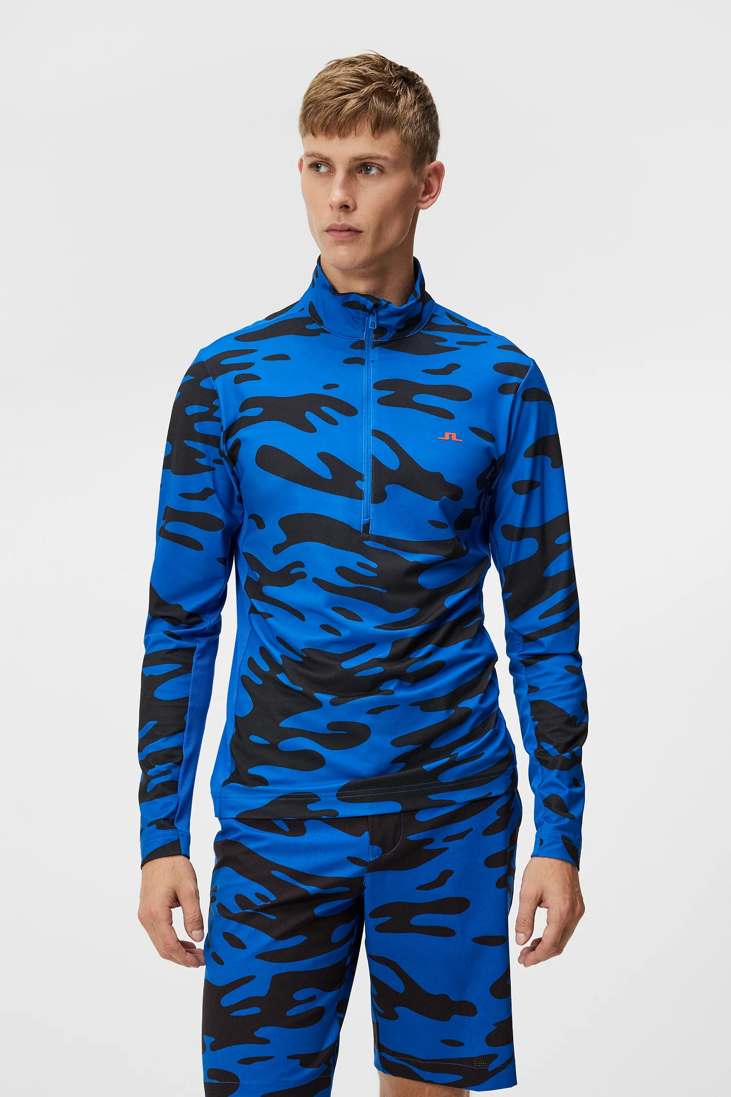 Luke Print Mid Layer / Neptune Nautical Blue - Image 2