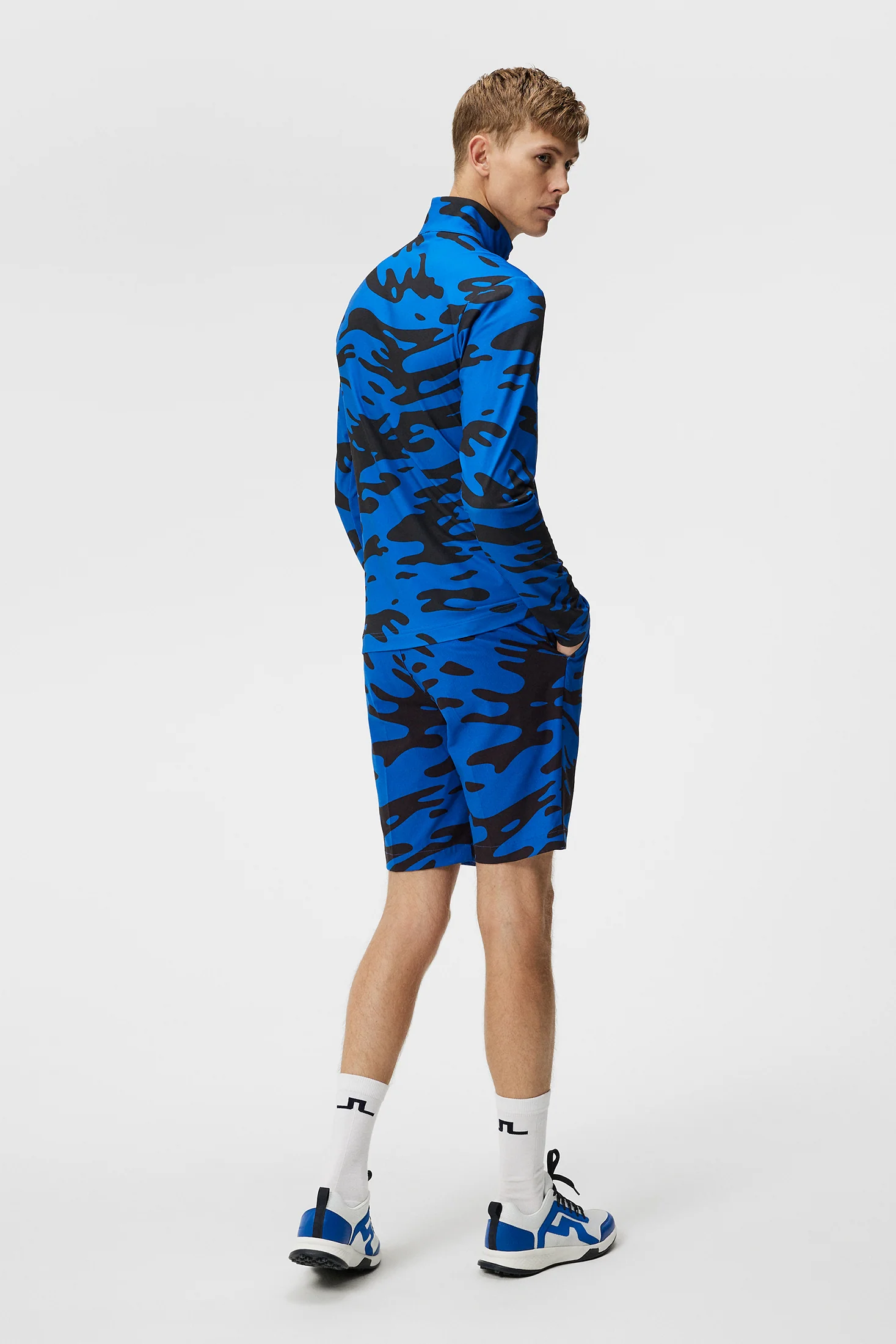 Luke Print Mid Layer / Neptune Nautical Blue - Image 3