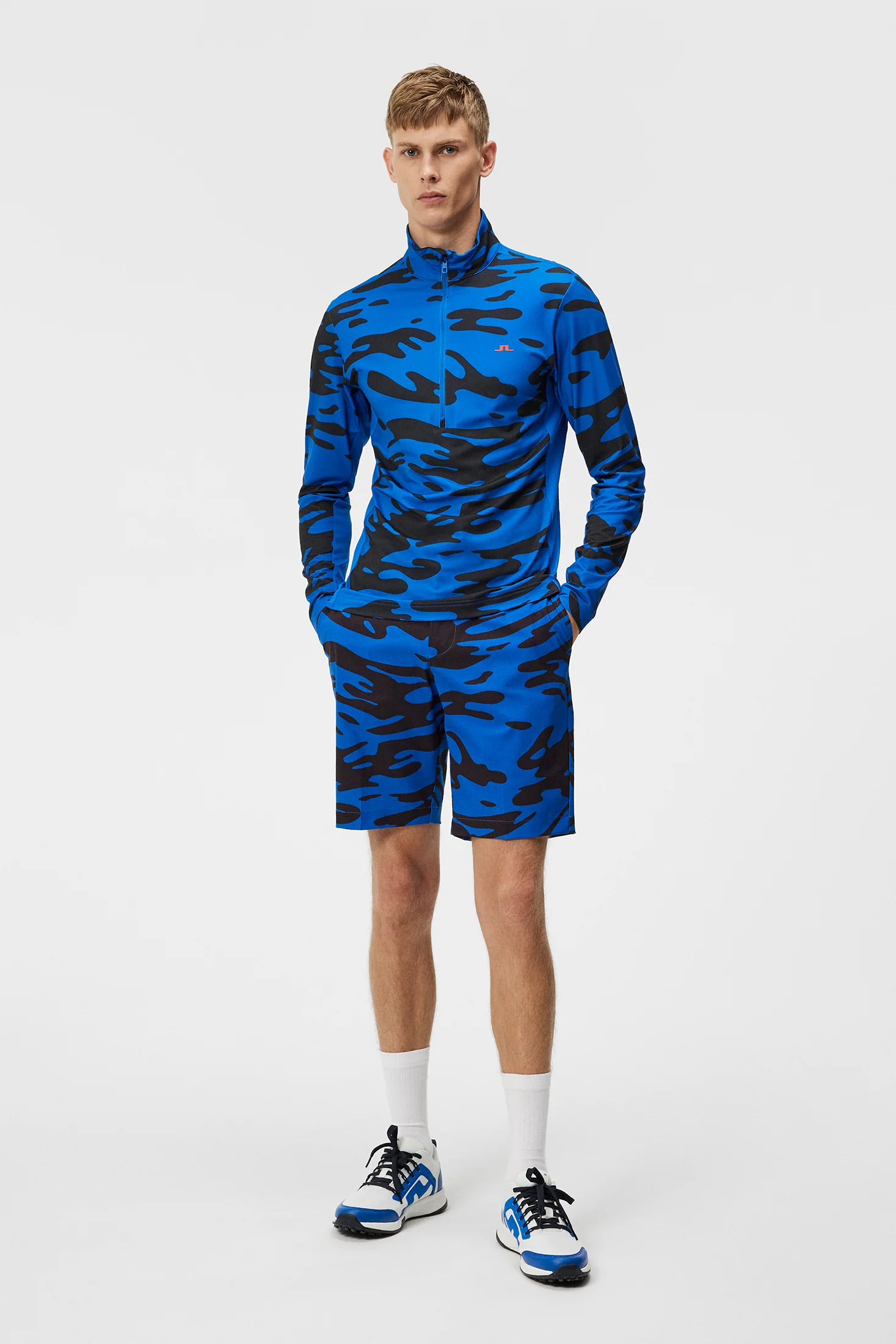 Luke Print Mid Layer / Neptune Nautical Blue - Image 4