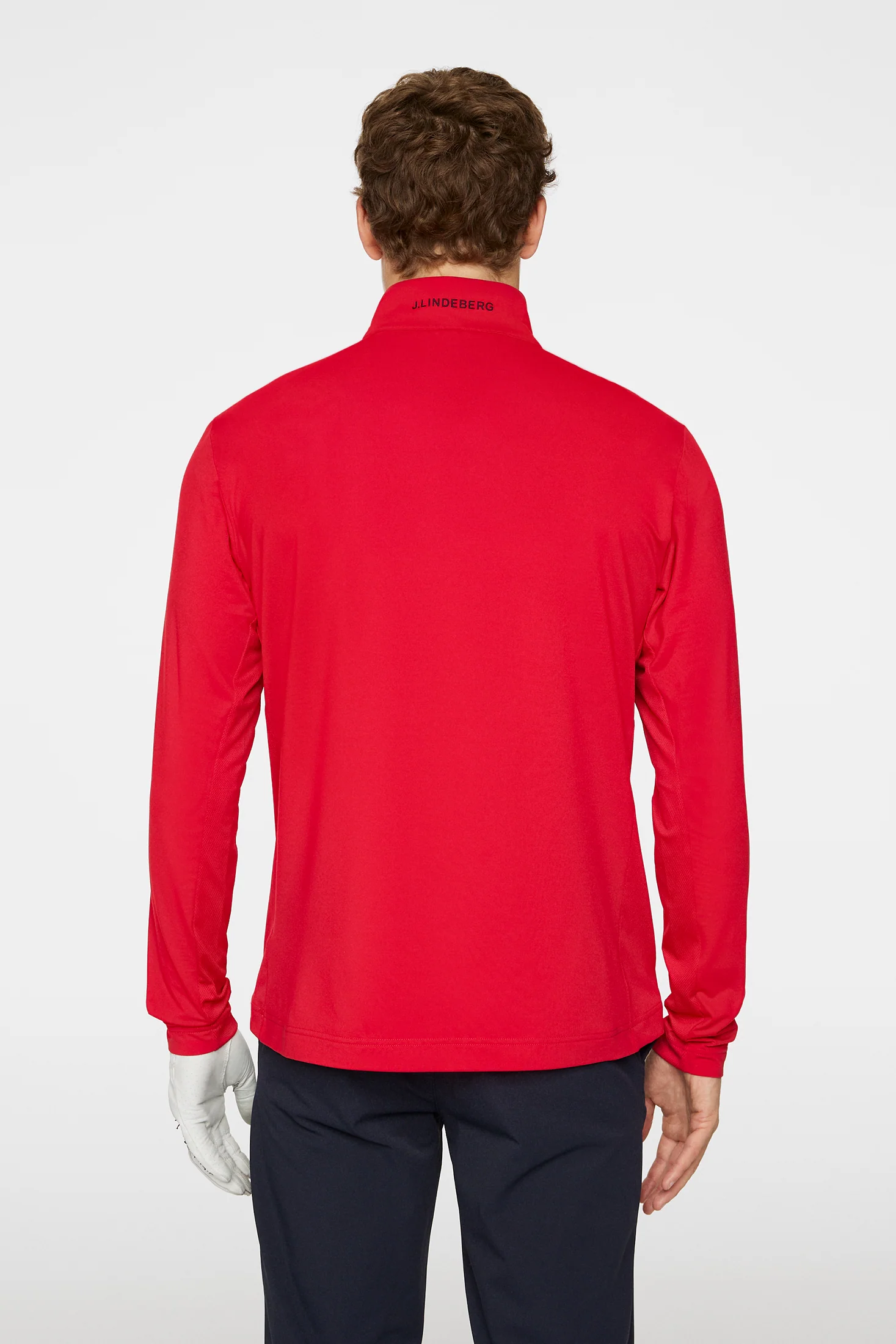 Luke Quarter Zip Mid Layer / Barbados Cherry - Image 3
