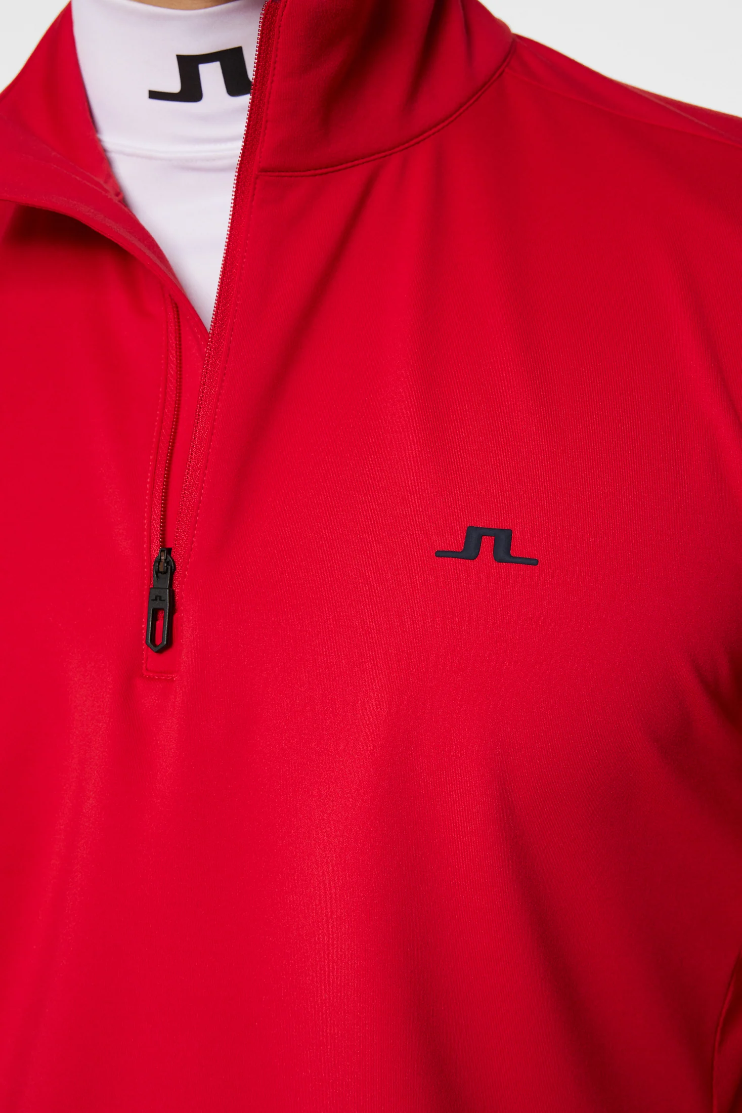 Luke Quarter Zip Mid Layer / Barbados Cherry - Image 6