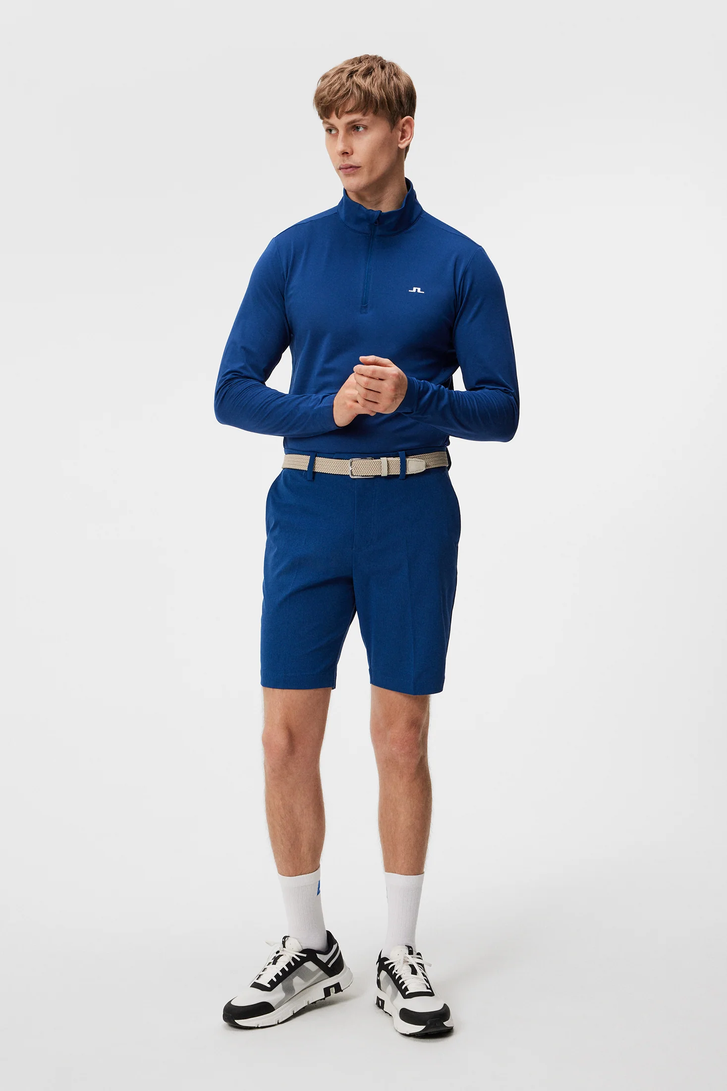 Luke Quarter Zip Mid Layer / Estate Blue - Image 4