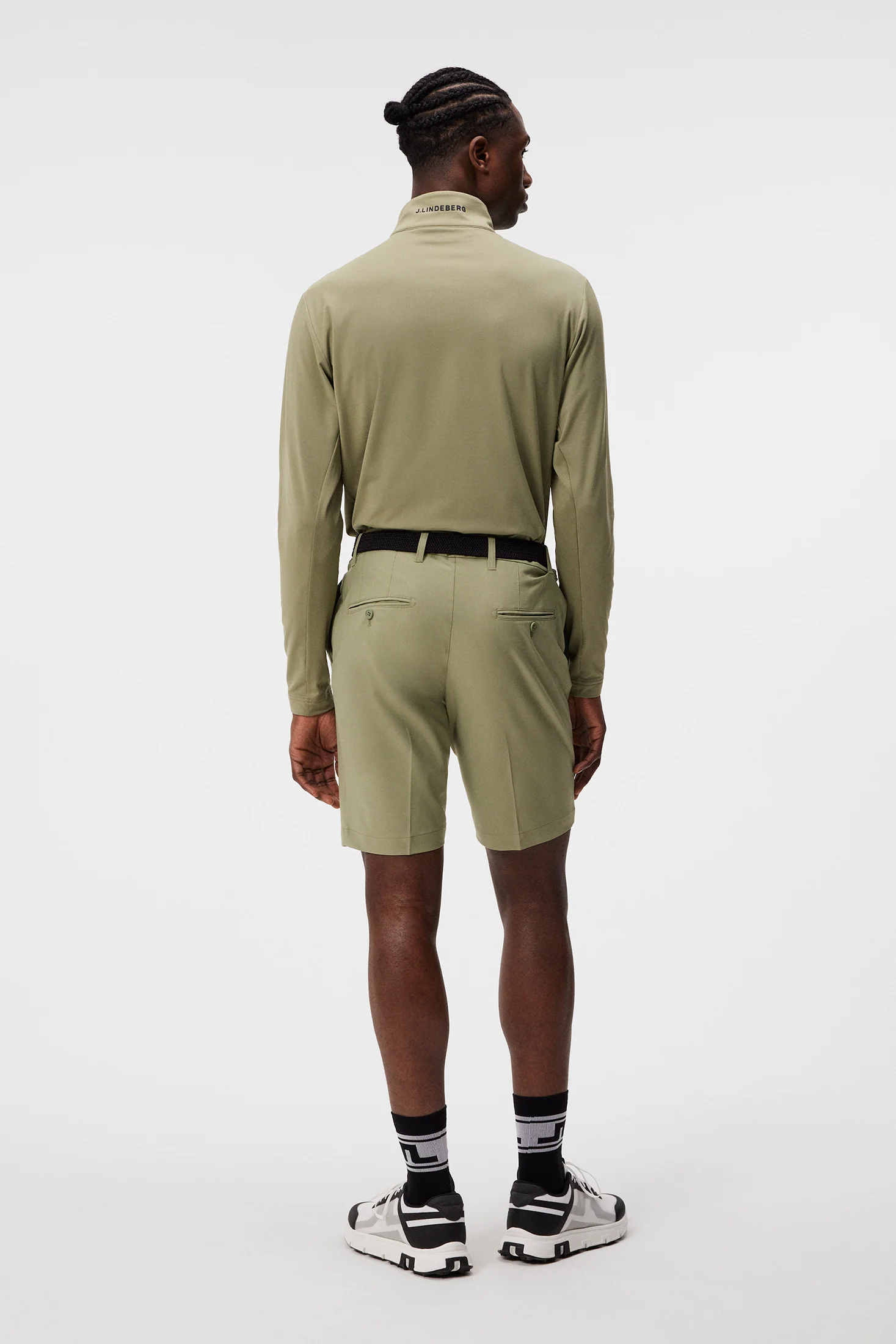 Luke Quarter Zip Mid Layer / Oil Green - Image 3
