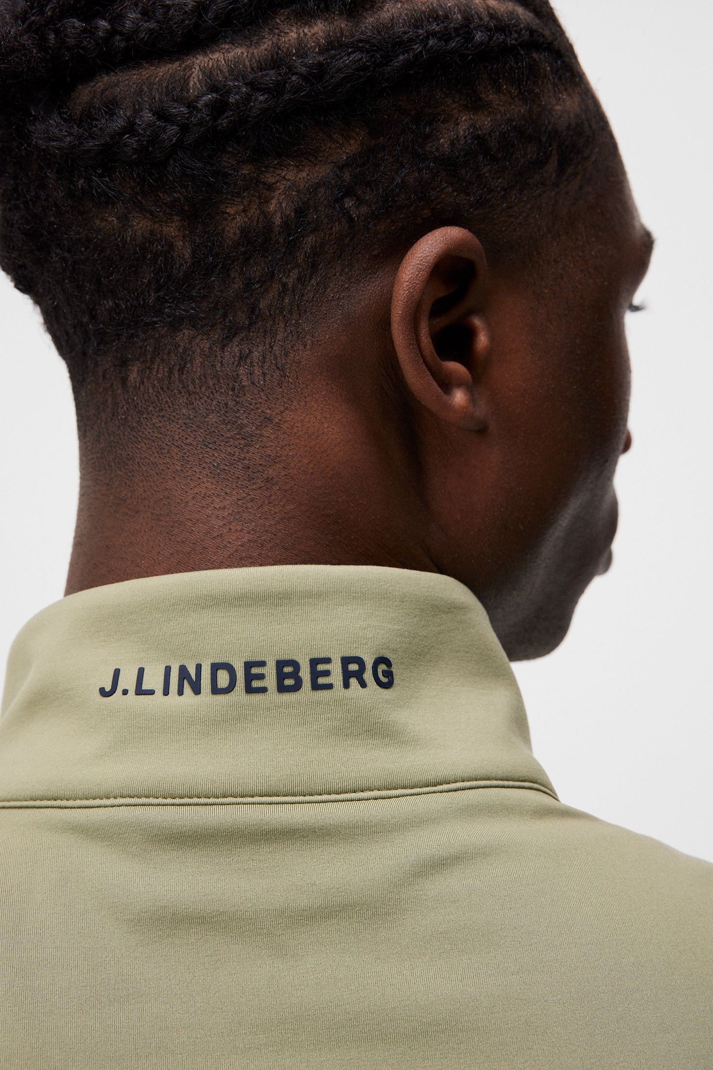 Luke Quarter Zip Mid Layer / Oil Green - Image 6