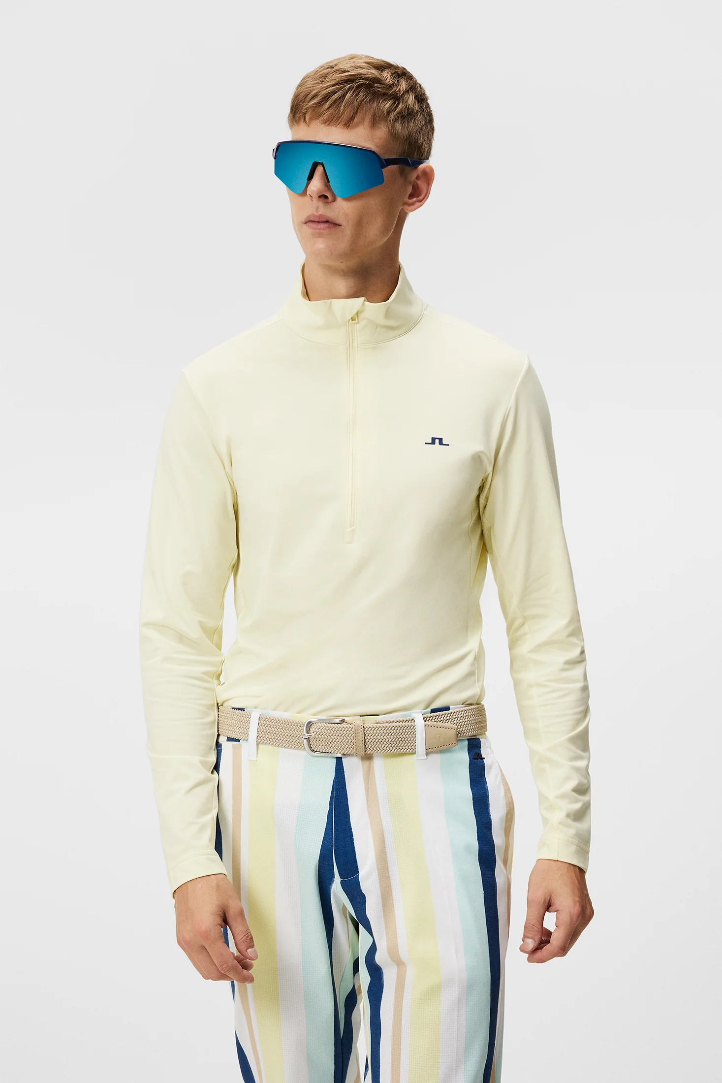 Luke Quarter Zip Mid Layer / Wax Yellow