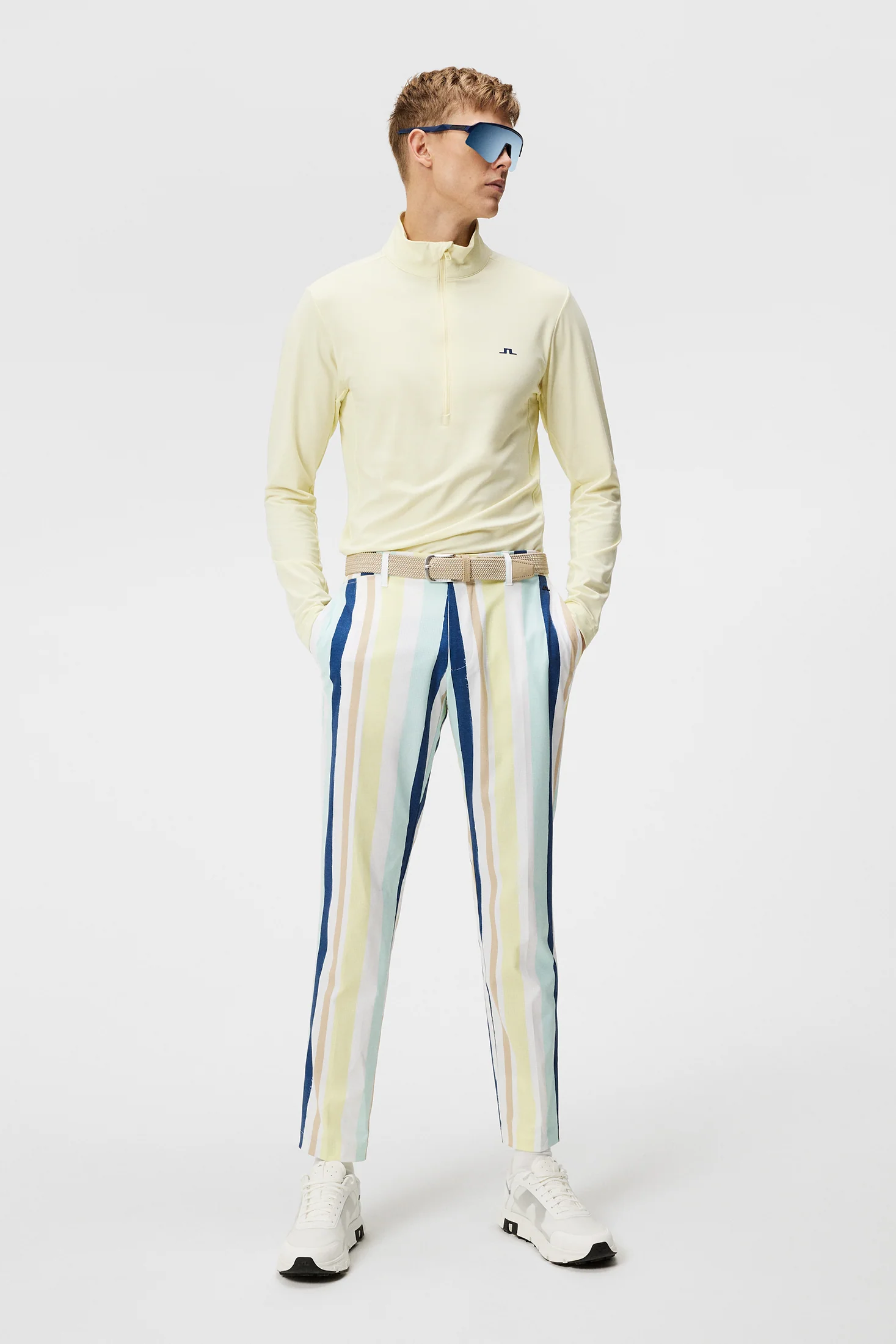 Luke Quarter Zip Mid Layer / Wax Yellow - Image 3