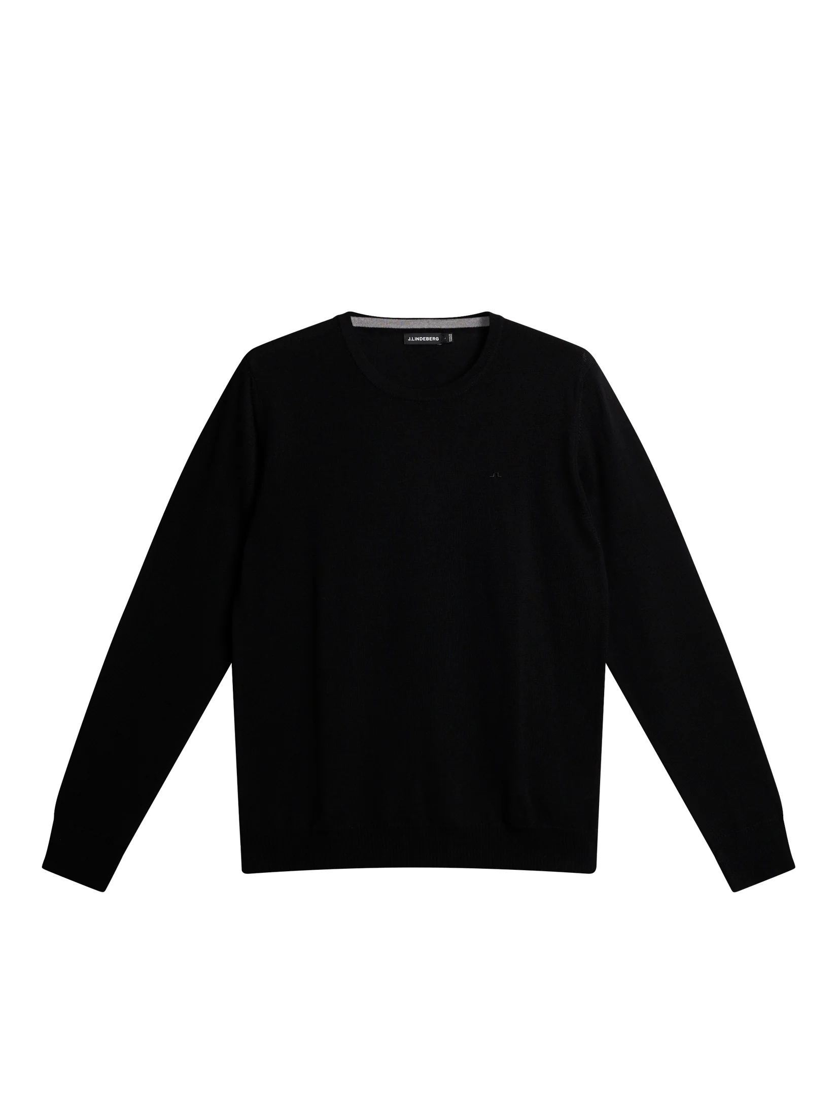 Lyle Merino Crew Neck Sweater / Black