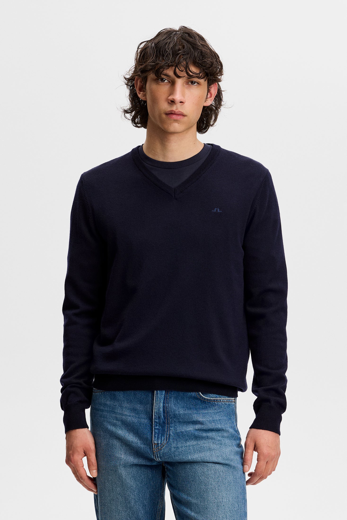 Lymann Knitted Sweater / JL Navy - Image 2