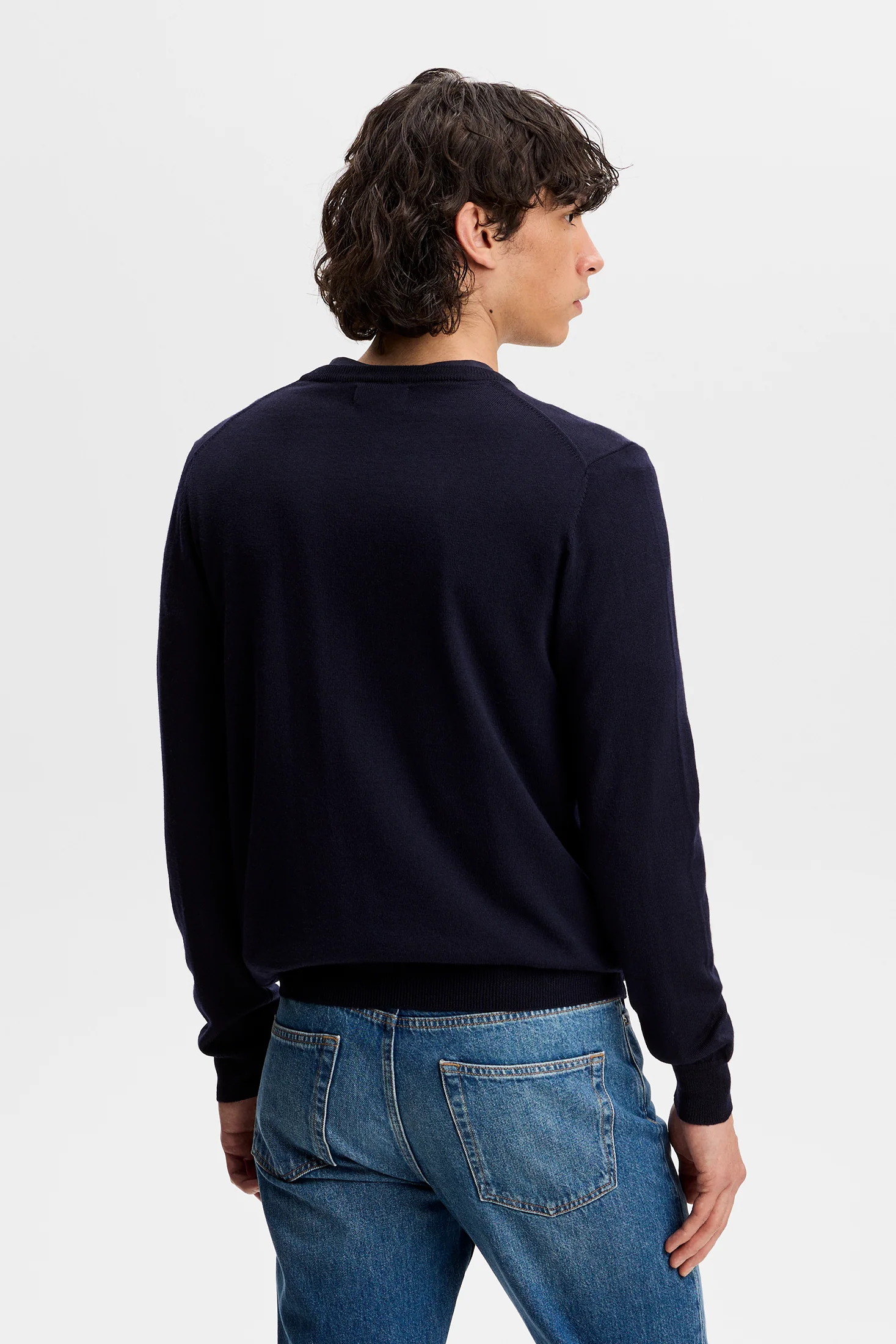Lymann Knitted Sweater / JL Navy - Image 3