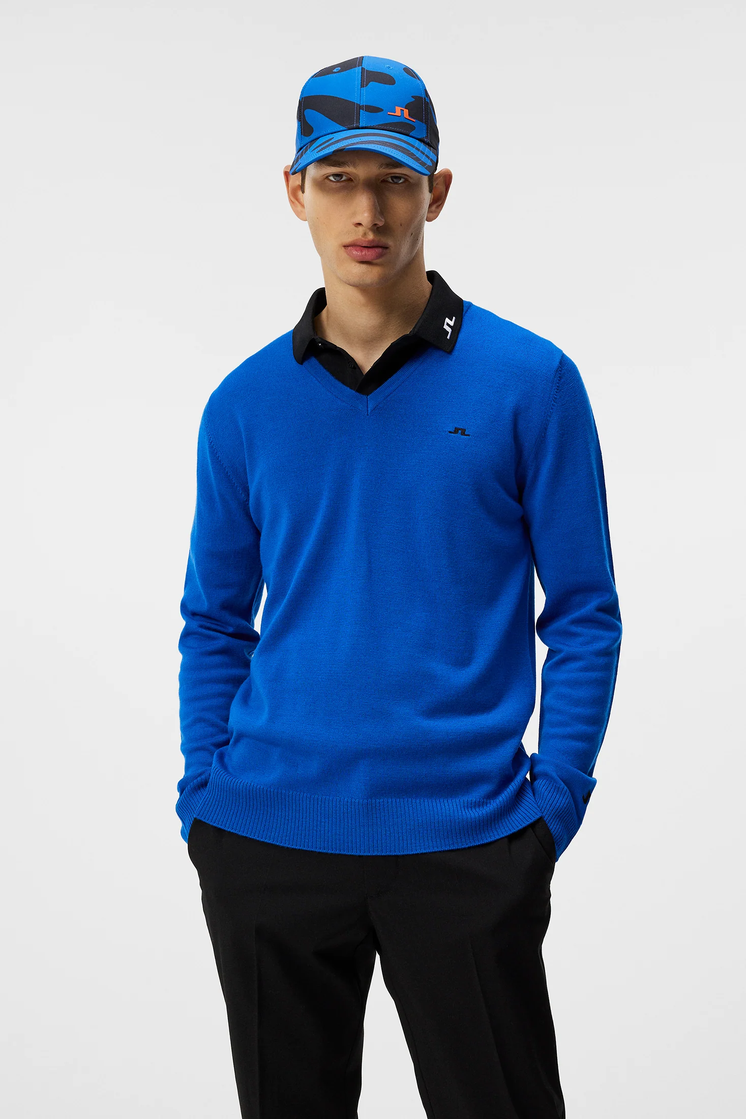 Lymann Knitted Sweater / Nautical Blue - Image 2