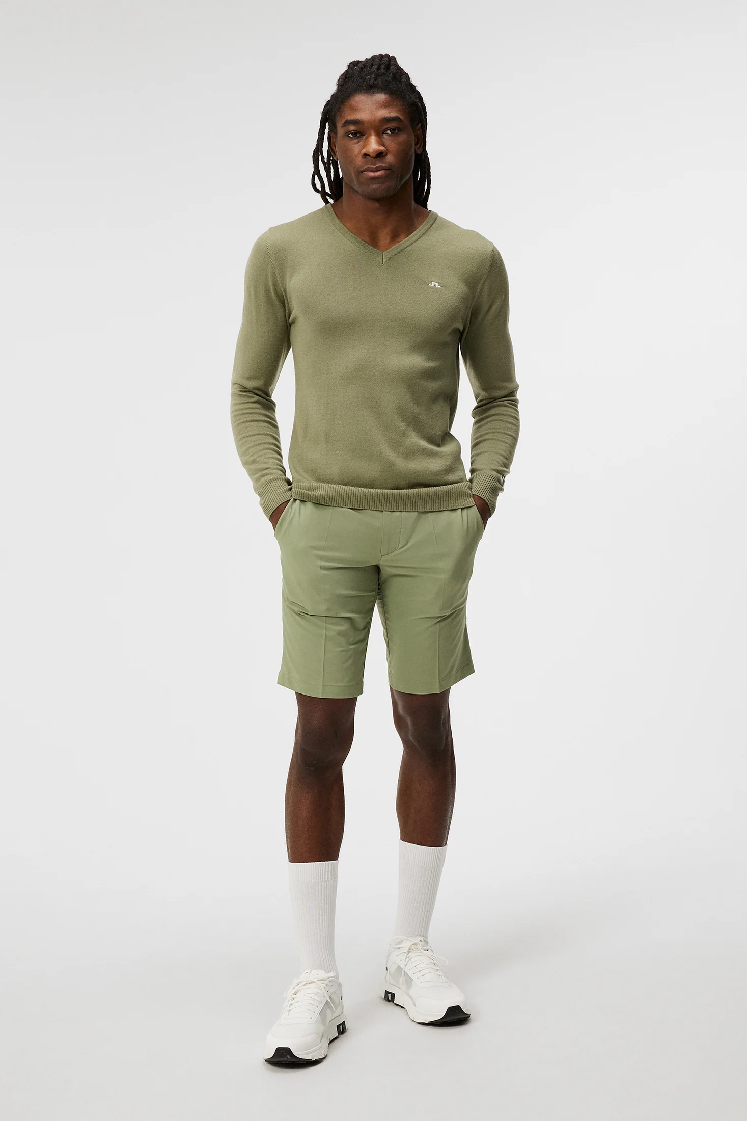 Lymann Knitted Sweater / Oil Green - Image 4