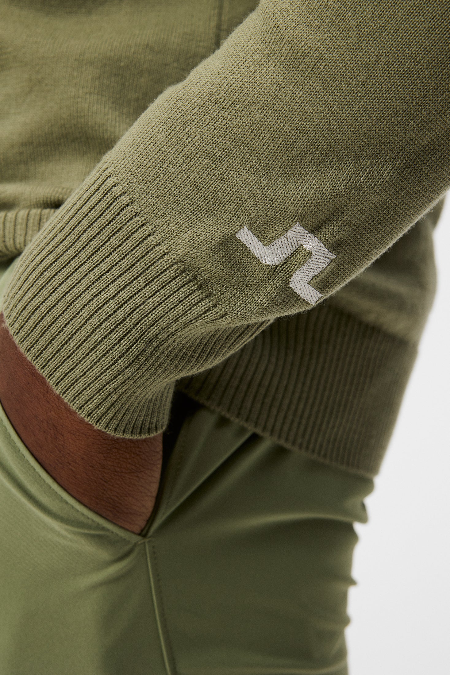 Lymann Knitted Sweater / Oil Green - Image 6