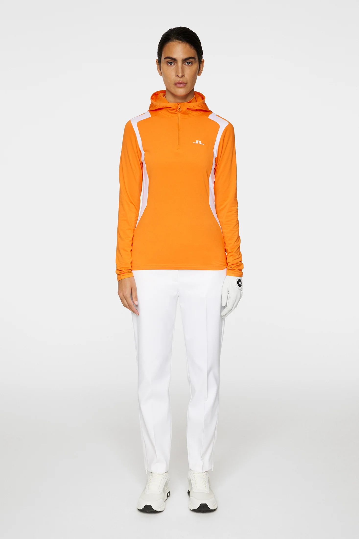 Mae Quarter Zip Hood / Persimmon Orange - Image 5