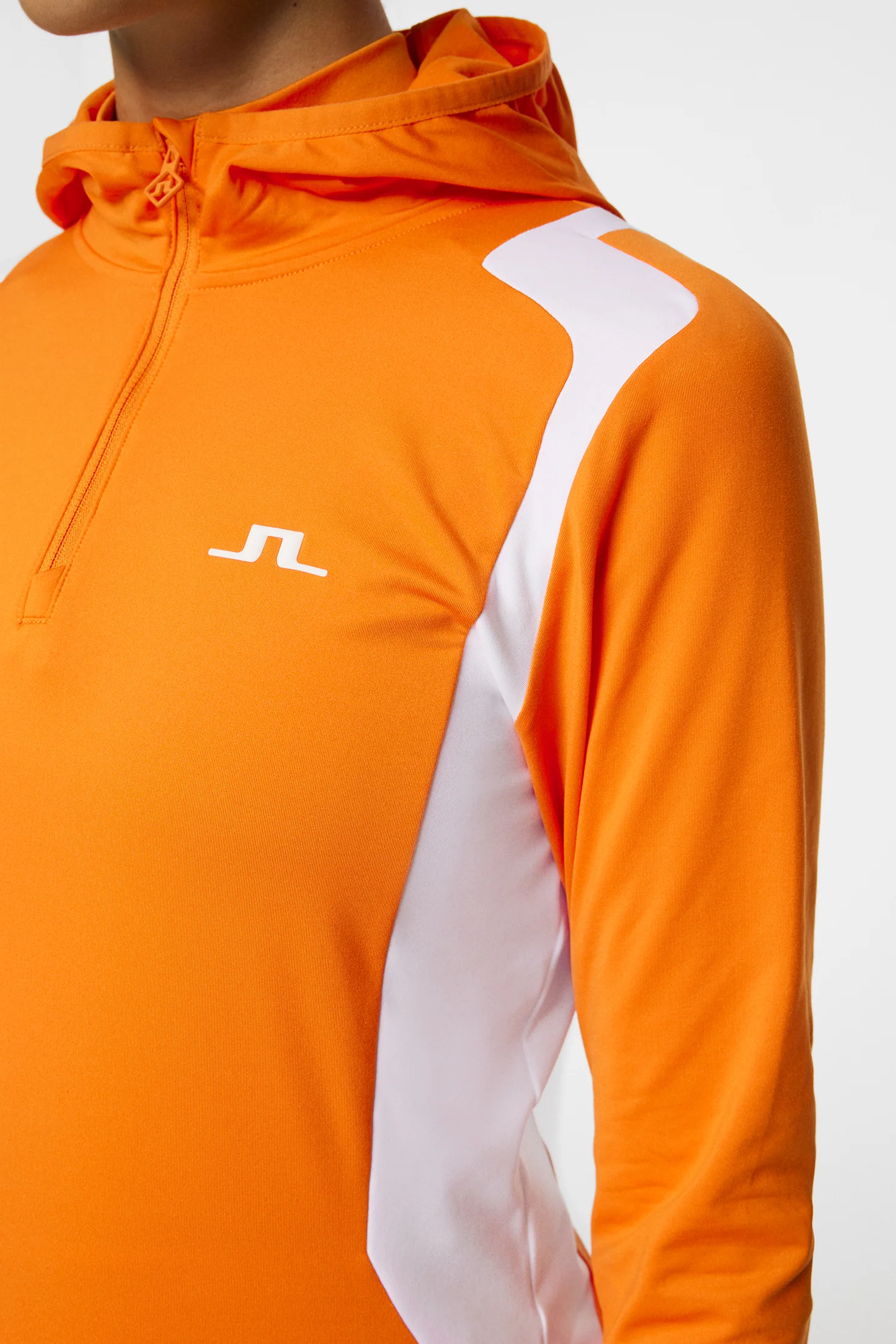 Mae Quarter Zip Hood / Persimmon Orange - Image 7