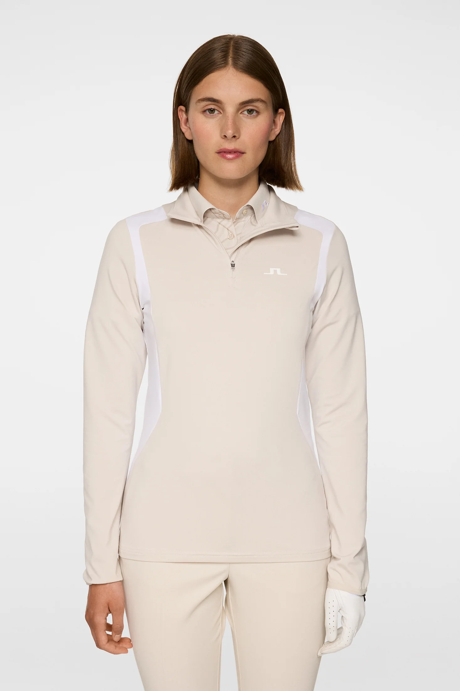 Mae Quarter Zip Mid Layer / Moonbeam - Image 2