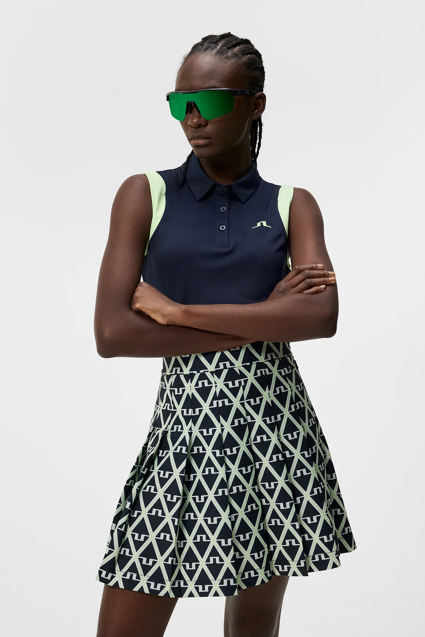 Malaika Sleeveless Top / JL Navy - Image 2