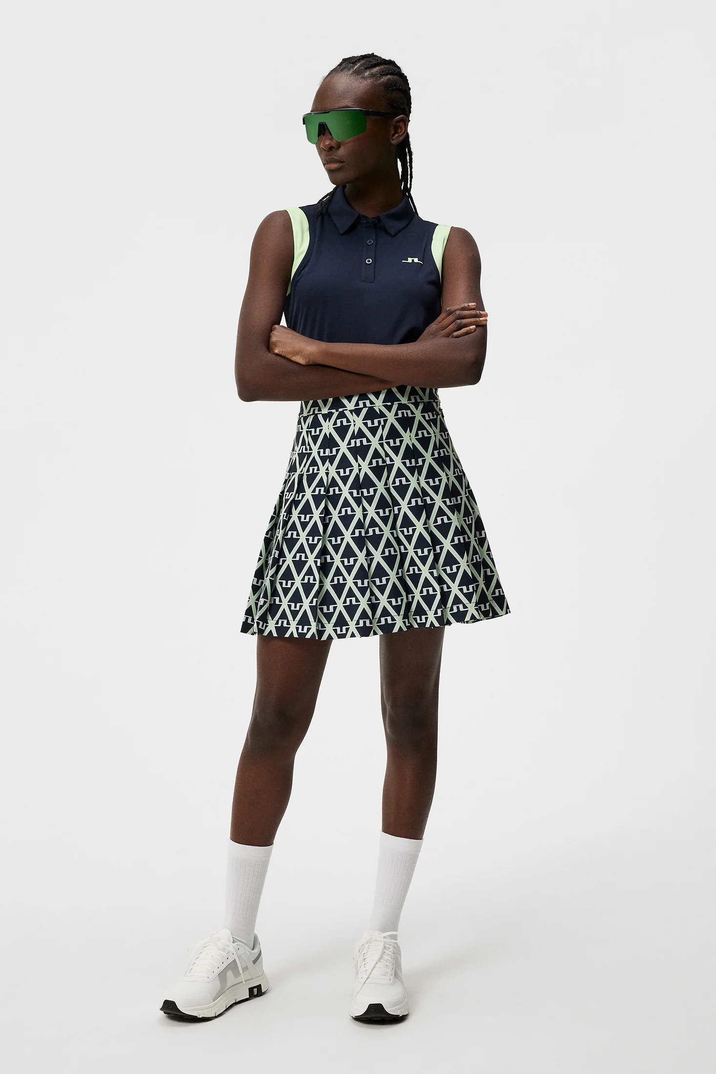 Malaika Sleeveless Top / JL Navy - Image 4