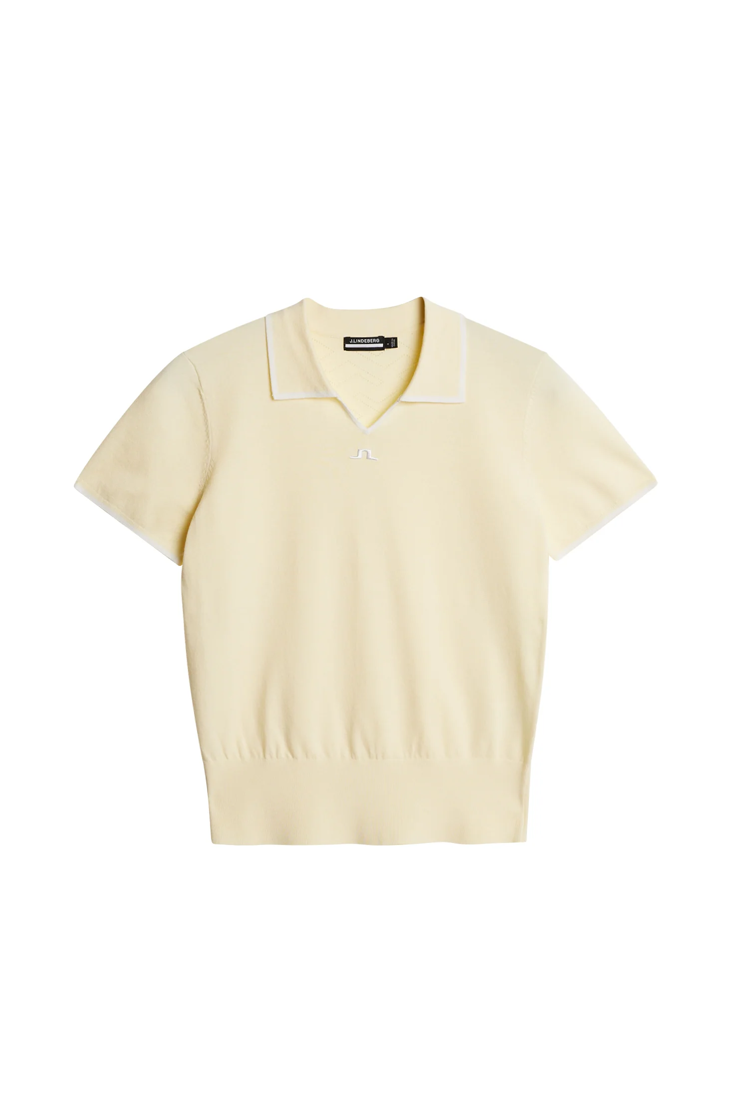 Malva Knitted Polo Shirt / Lemon Icing
