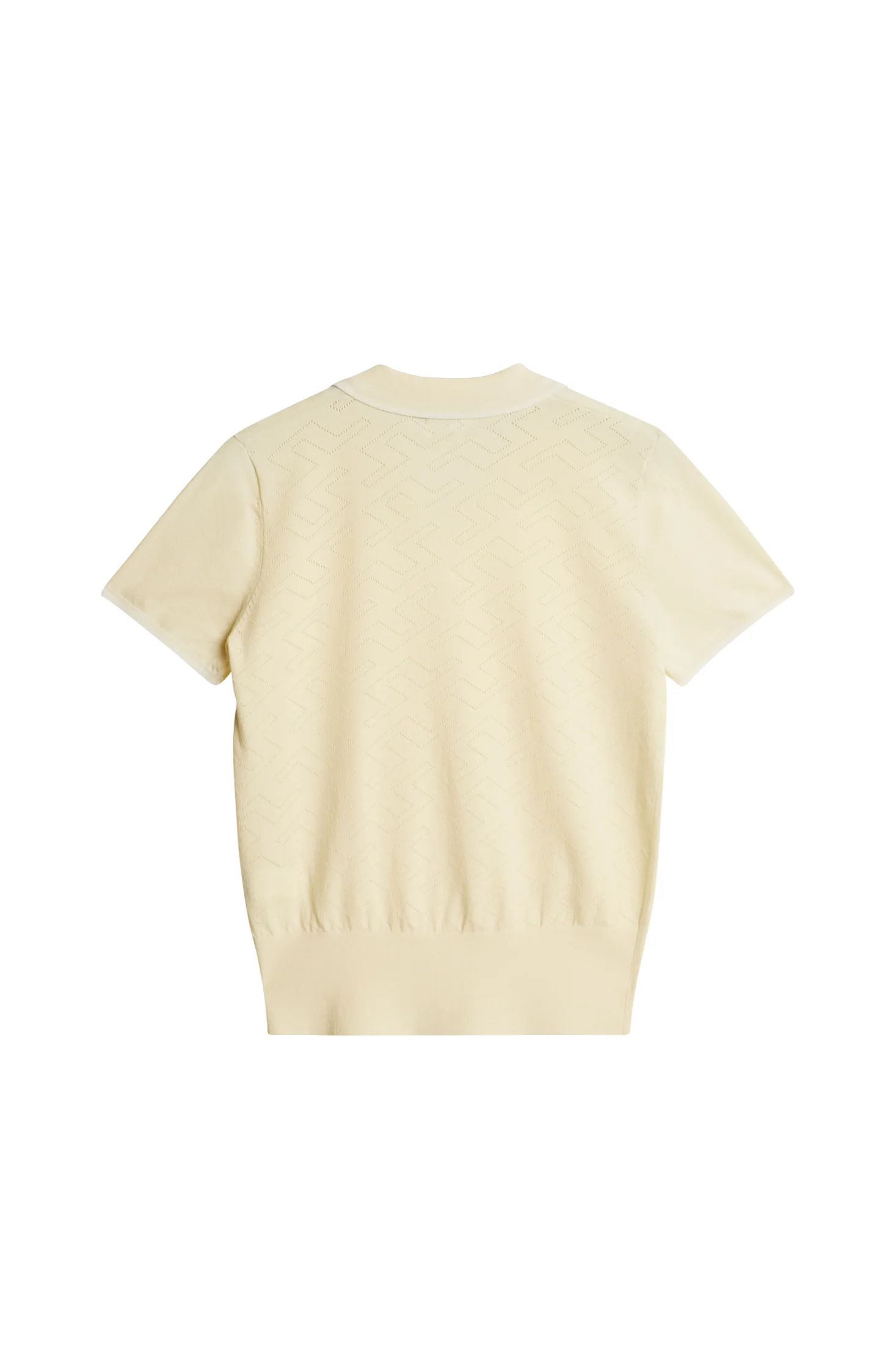 Malva Knitted Polo Shirt / Lemon Icing - Image 2