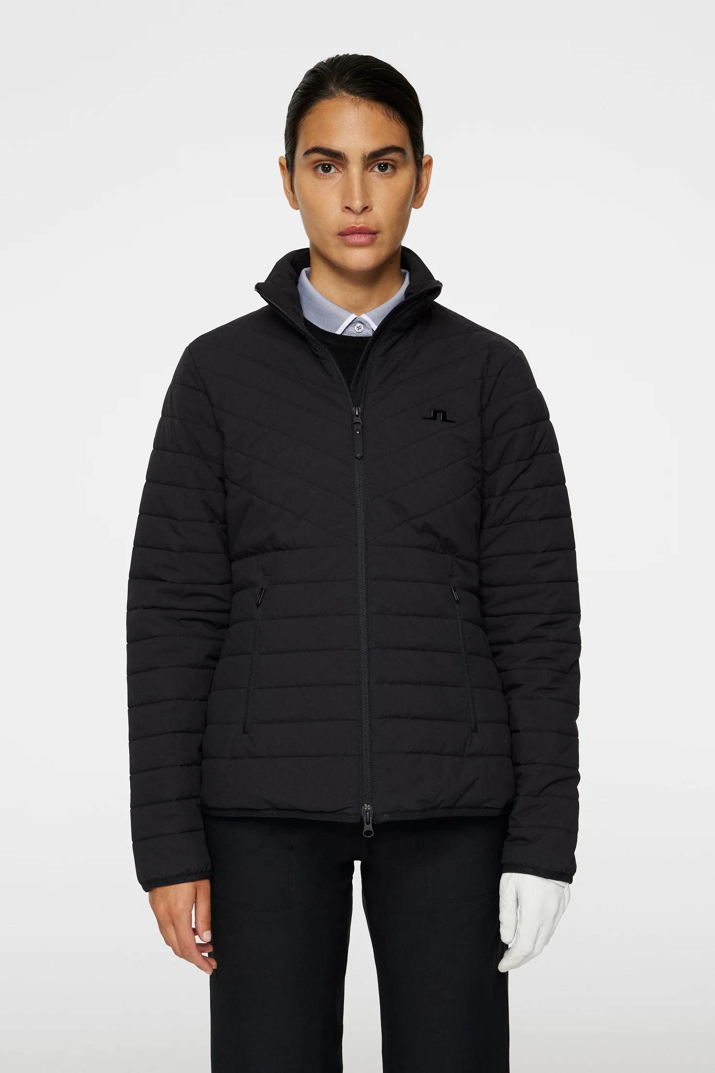 Marble Quilted Jacket / Black - Image 2