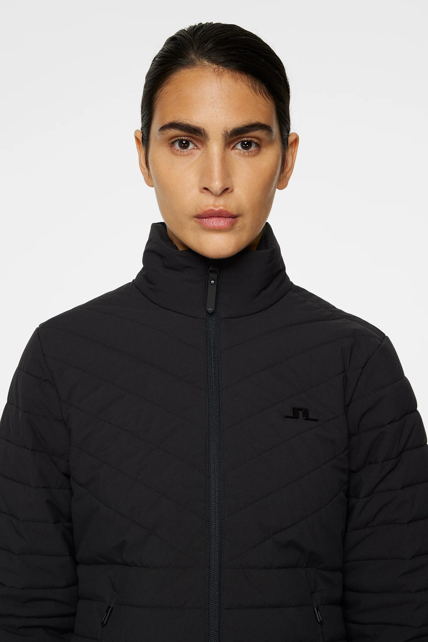 Marble Quilted Jacket / Black - Image 5