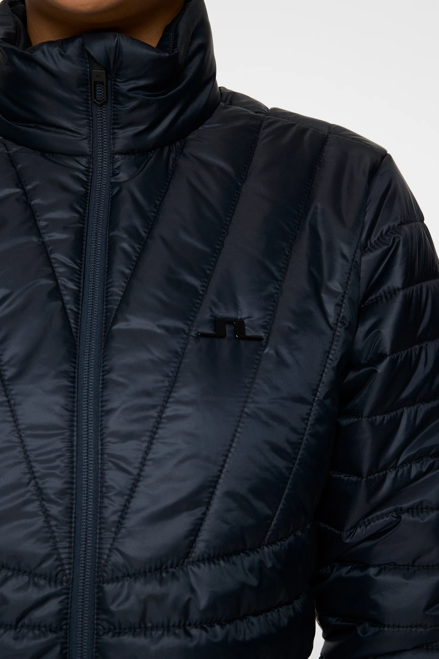Marble Quilted Jacket / JL Navy - Image 6