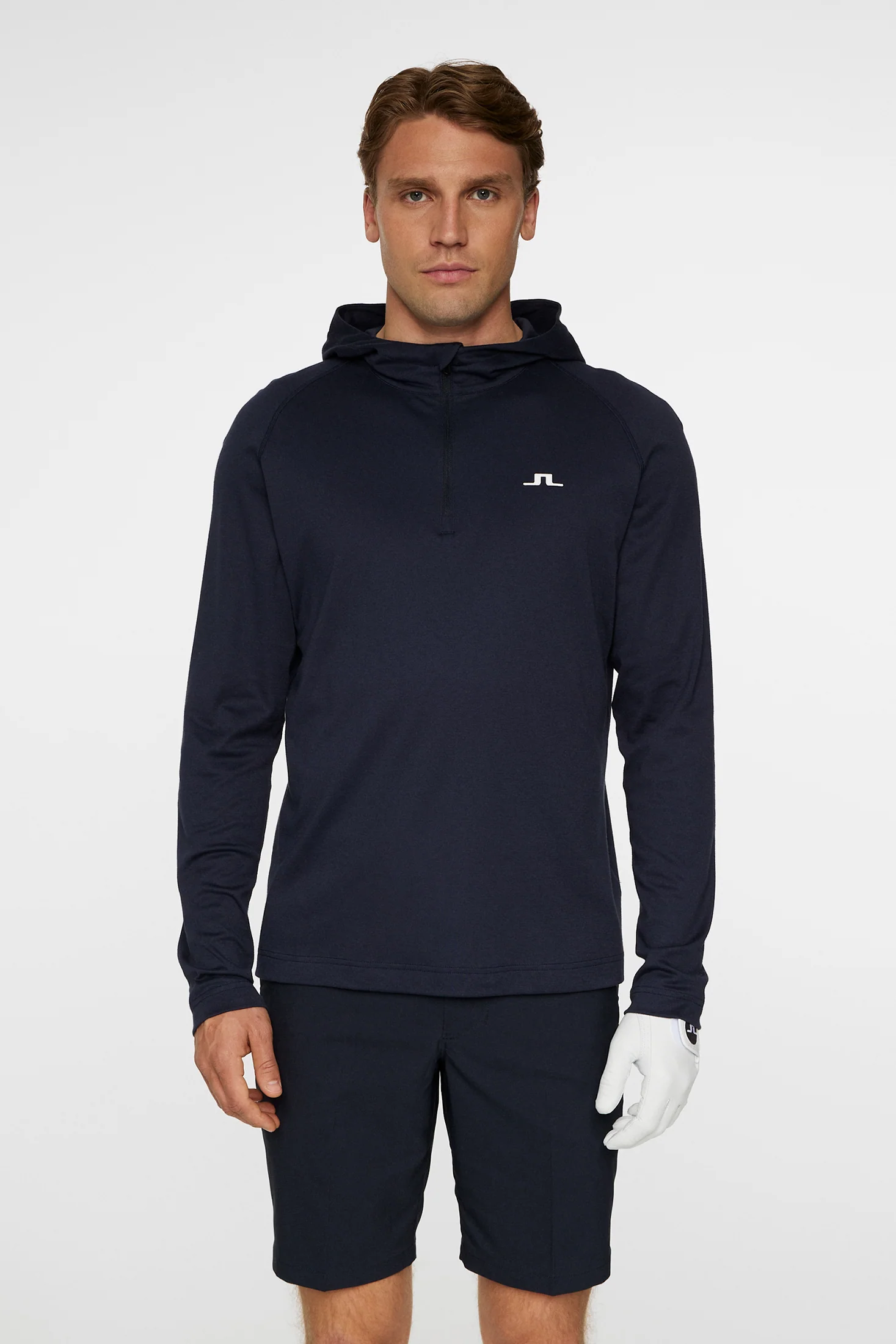 Mario Quarter Zip Hood / JL Navy - Image 2