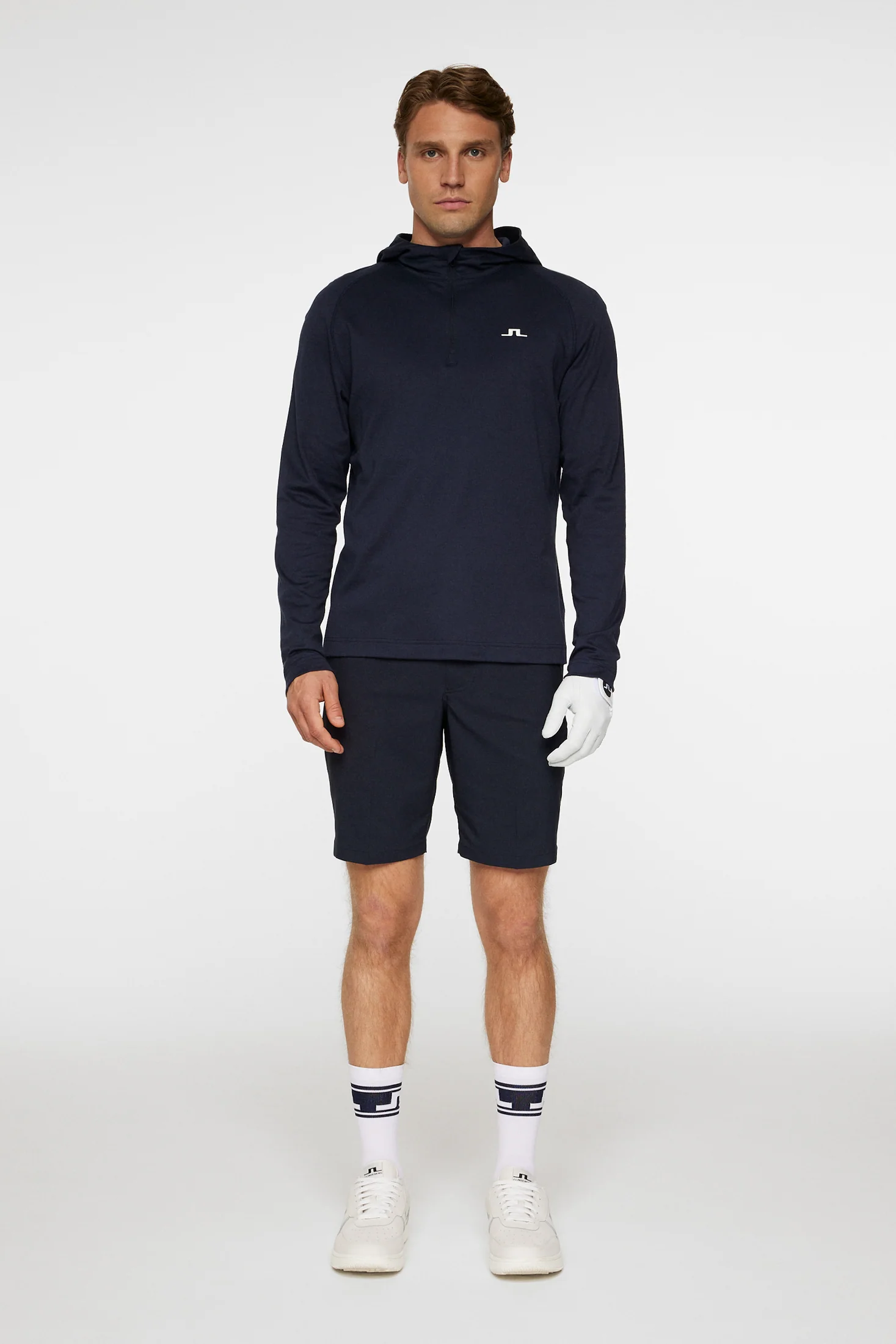 Mario Quarter Zip Hood / JL Navy - Image 4