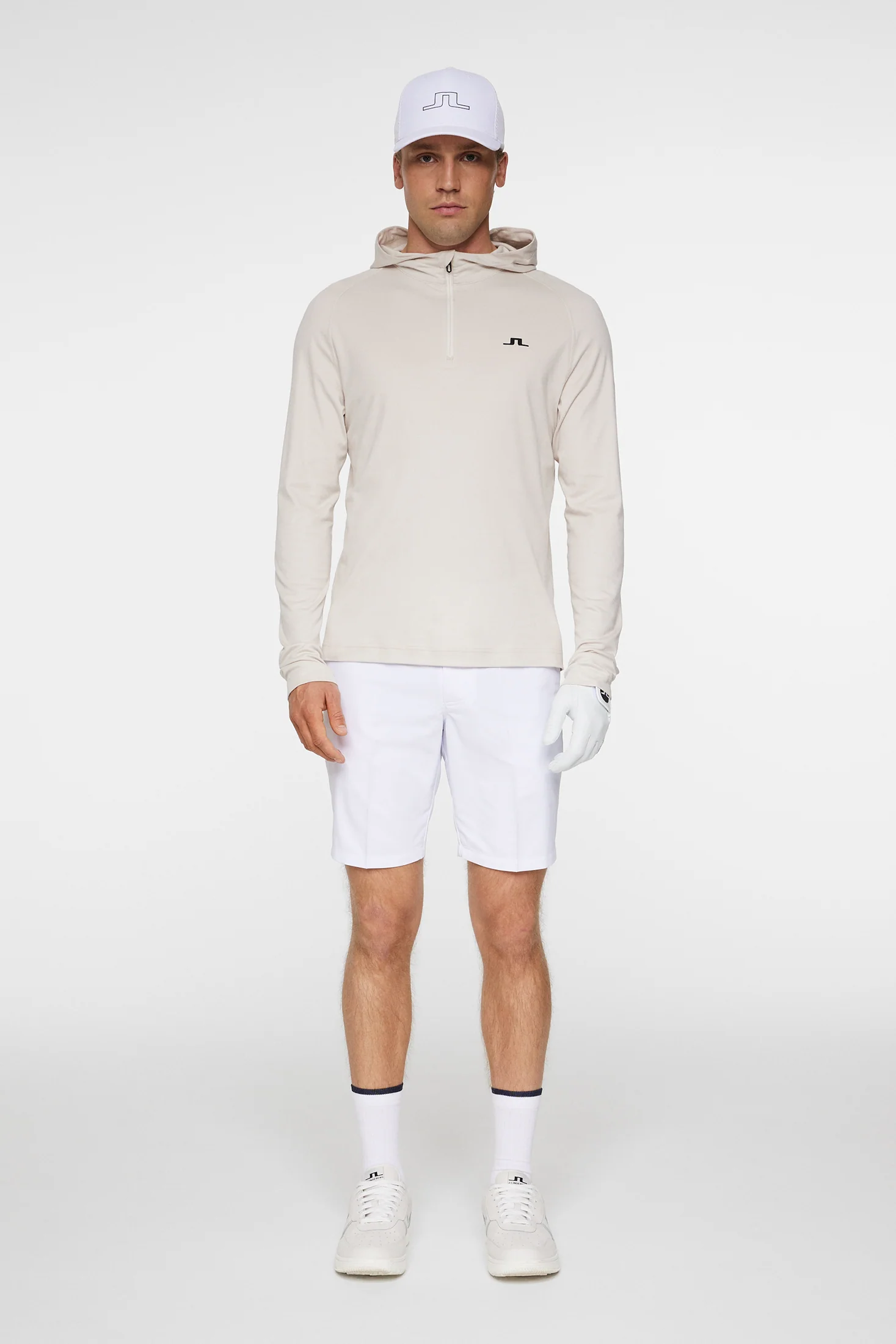 Mario Quarter Zip Hood / Moonbeam - Image 4