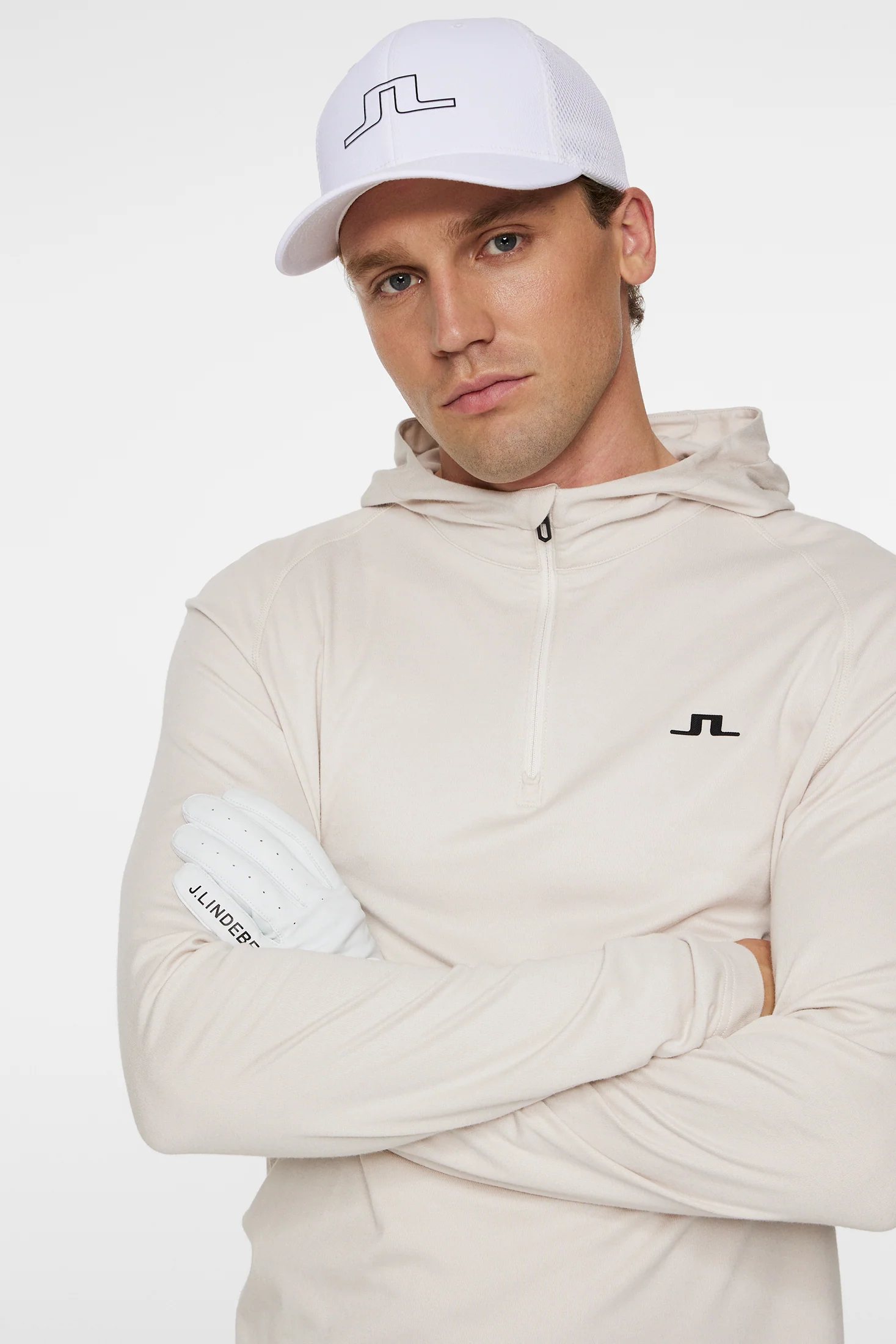 Mario Quarter Zip Hood / Moonbeam - Image 5