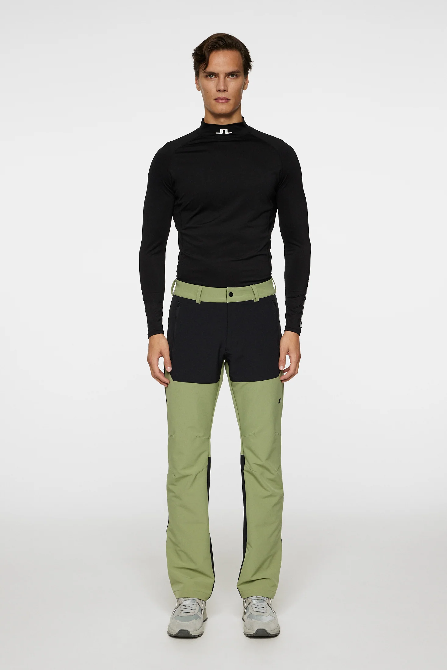 Marko Colour Block Pant / Oil Green - Image 4