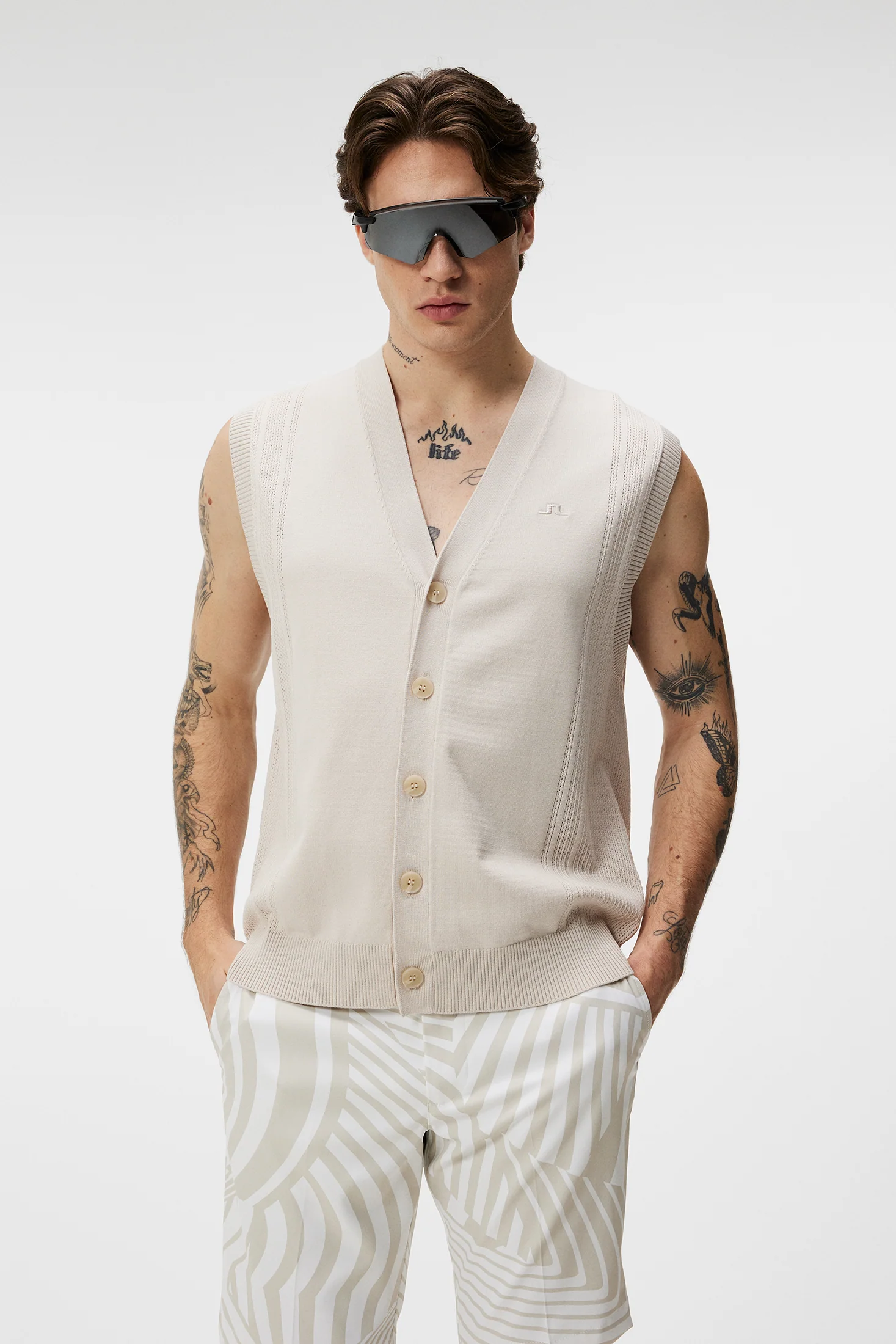 Markus Knitted Vest / Moonbeam - Image 2