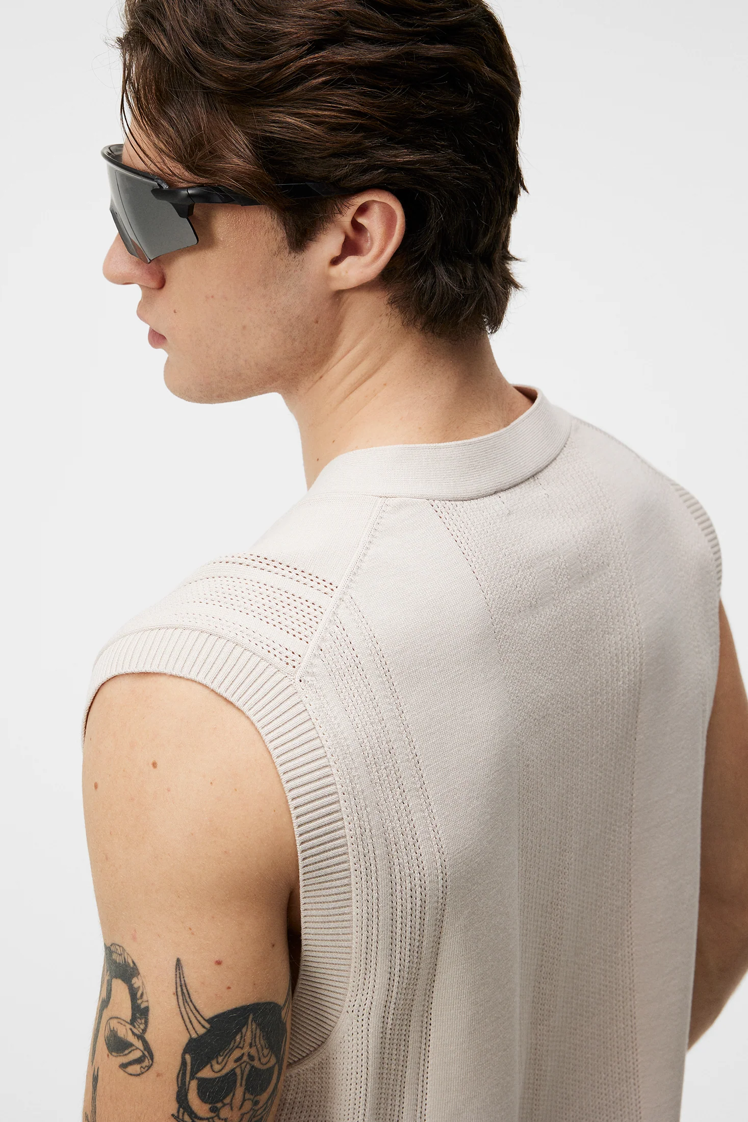 Markus Knitted Vest / Moonbeam - Image 5